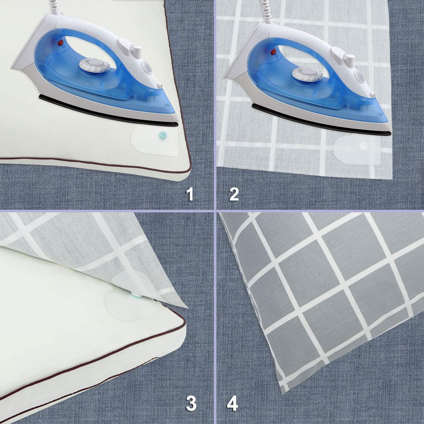 HX AURIZE 16 Pcs Duvet Cover Snaps Fasteners Set