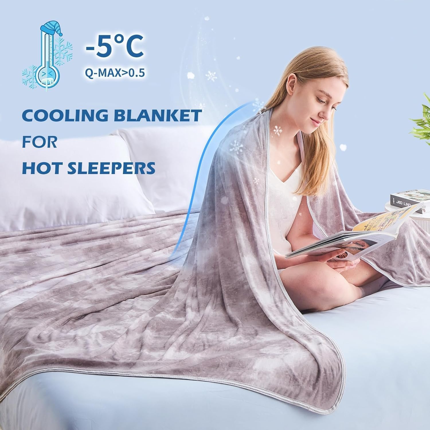 EMME Cooling Blanket Twin Size for Hot Sleepers