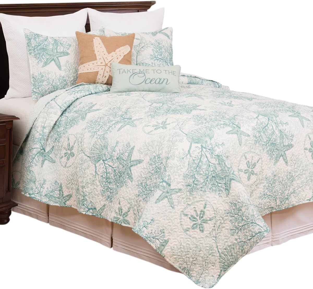 CF Home Ocean Treasures Reversible Quilt Set
