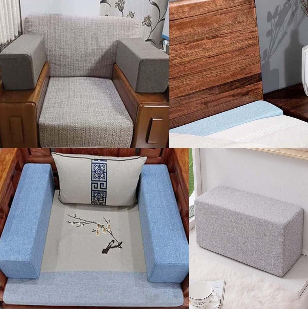Headboard Pillow Bed Gap Filler with Removable Cover