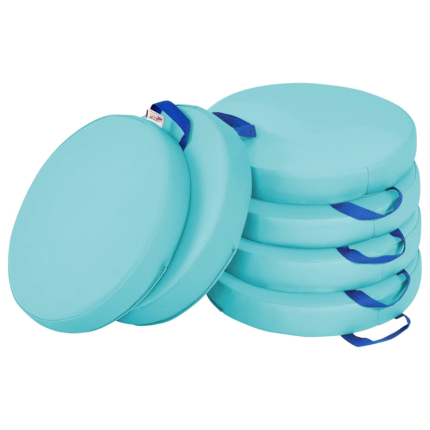 ECR4Kids Floor Cushions 6-Piece Set Soft Flexible