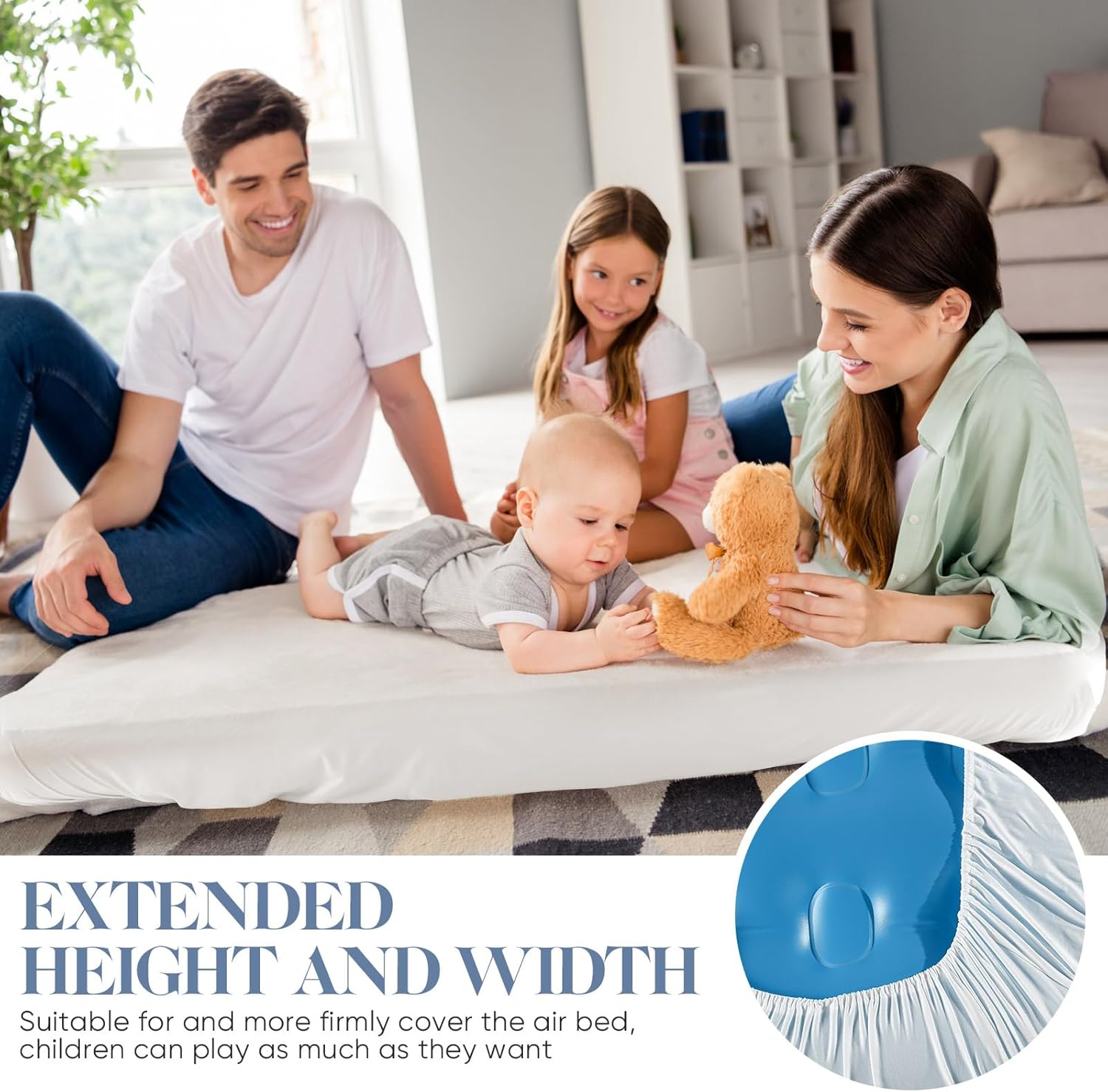 Breling Kids 2 Pcs Inflatable Airbed Sheets