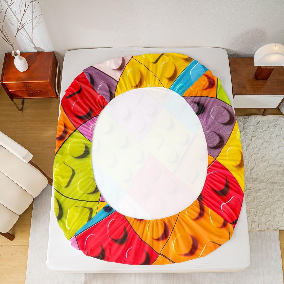 Feelyou Toy Brick Bed Sheet Set for Kids 1