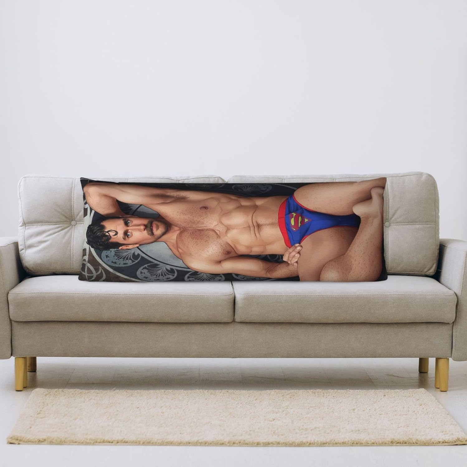 VICRRY Henry Cavill Body Pillow Cover 20x54 Inches