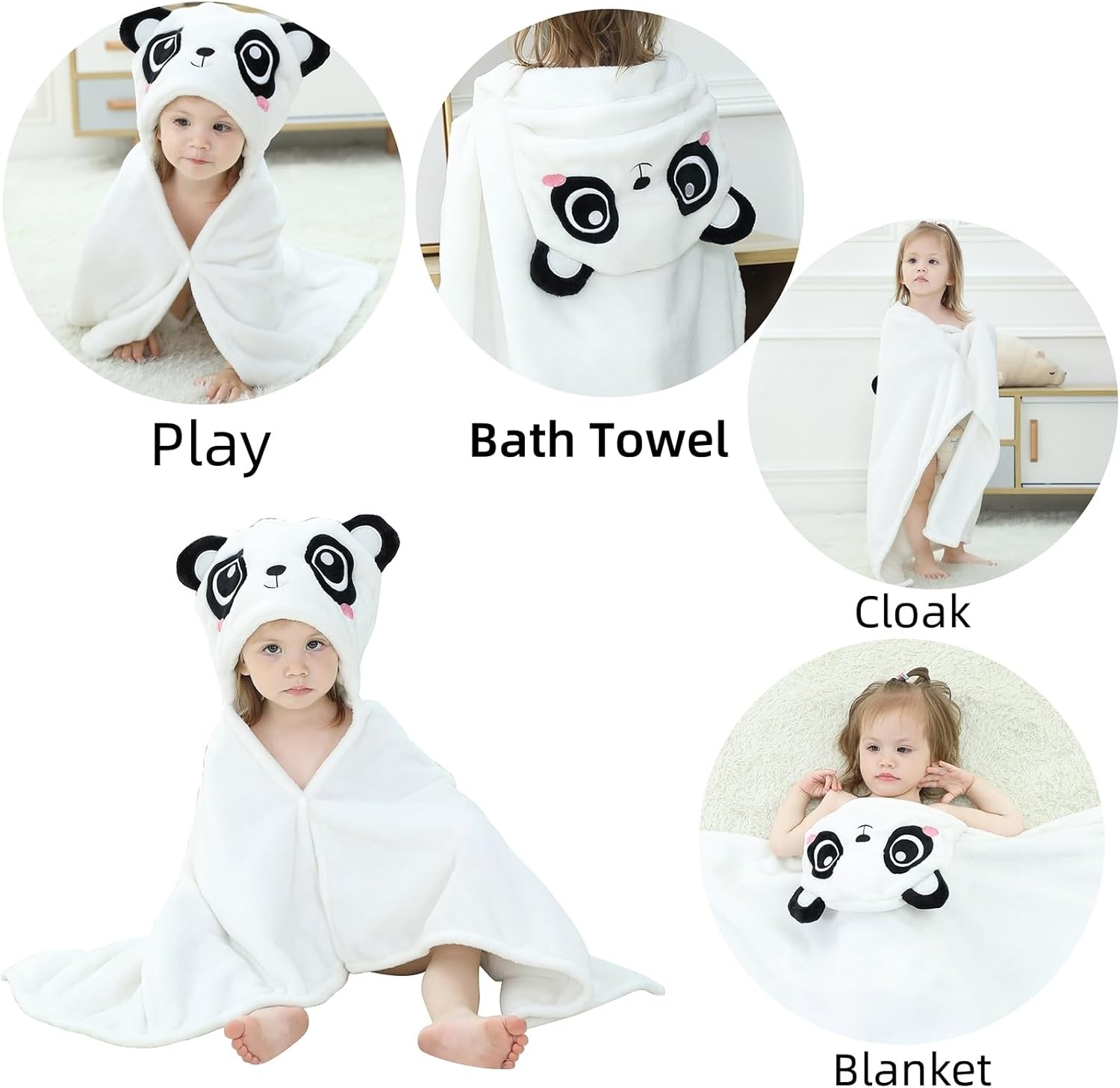 Arkwida Bear Hooded Towel for Kids