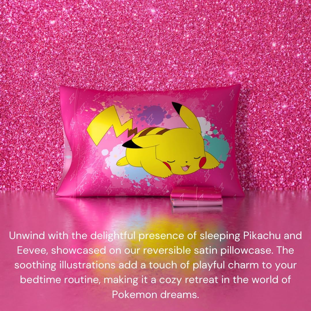 Franco Pokemon Girl Satin Pillowcase 20x30 Standard Reversible