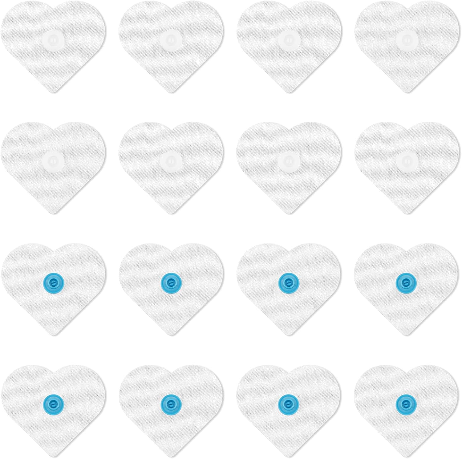 16pcs Heart-Shaped Duvet Clips with 2 Styles