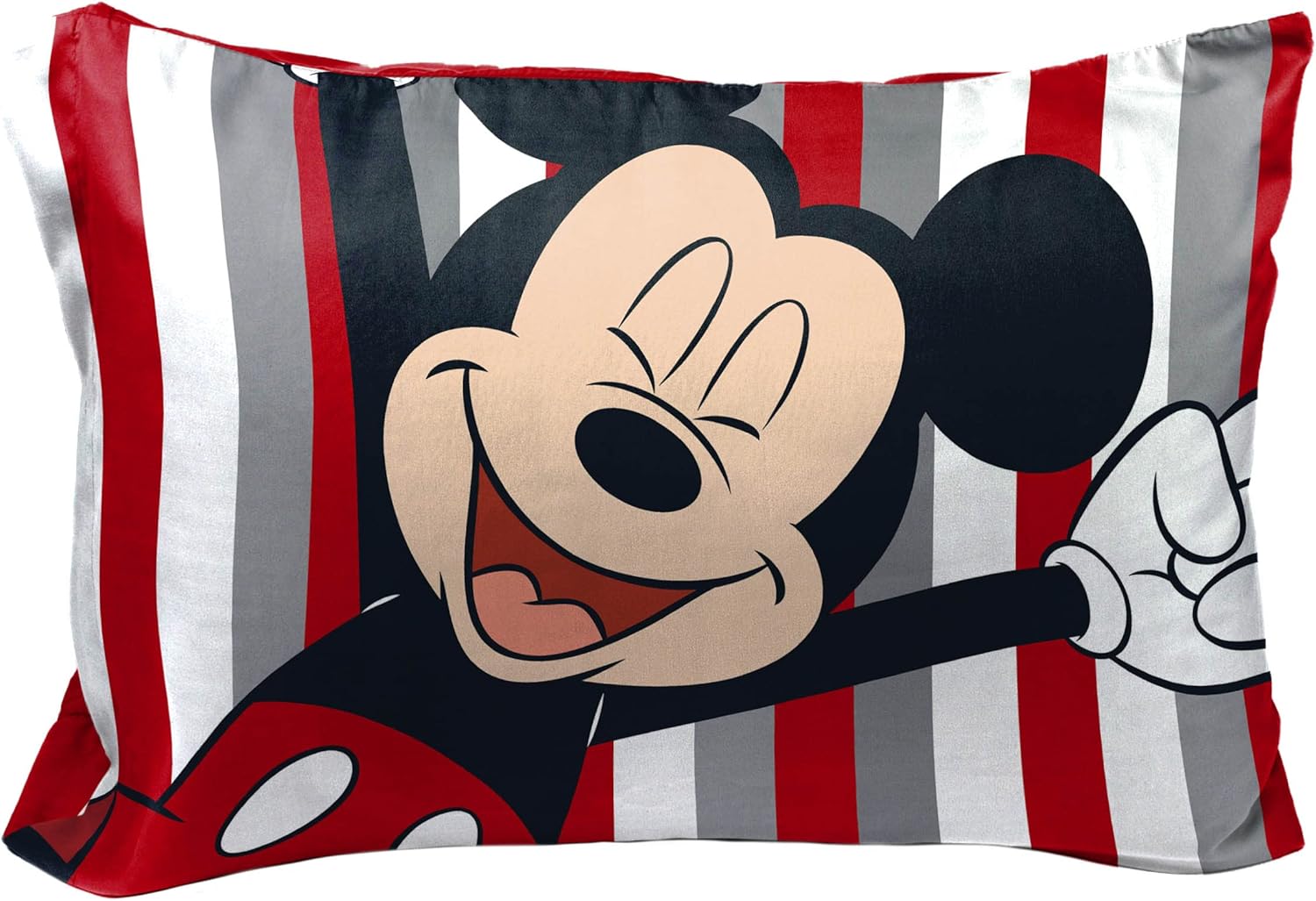 Jay Franco Disney Mickey Mouse Stripe Pillowcase 2 Pack