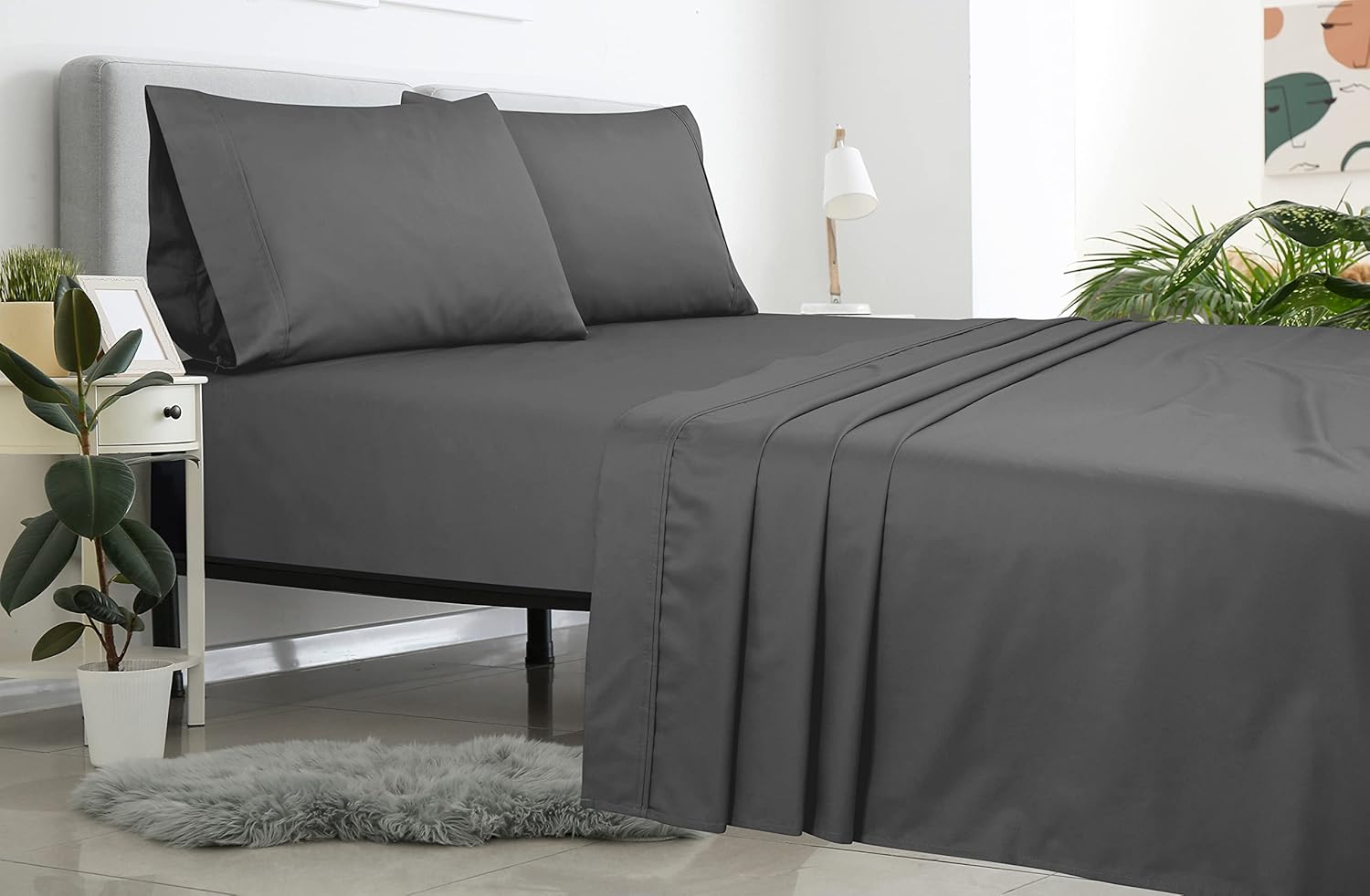 ROYALE LINENS Twin XL Flat Sheet - Ultra Soft Brushed Microfiber