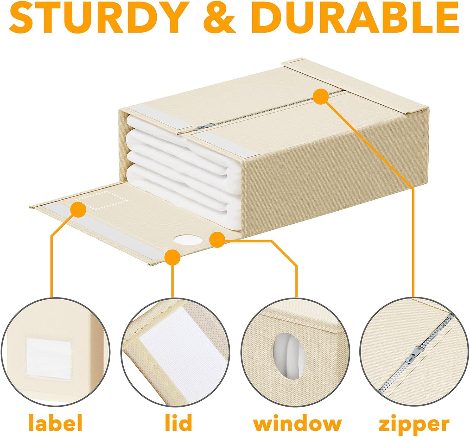 SpaceAid 8 Pack Bed Sheet Organizers for Linen Closet