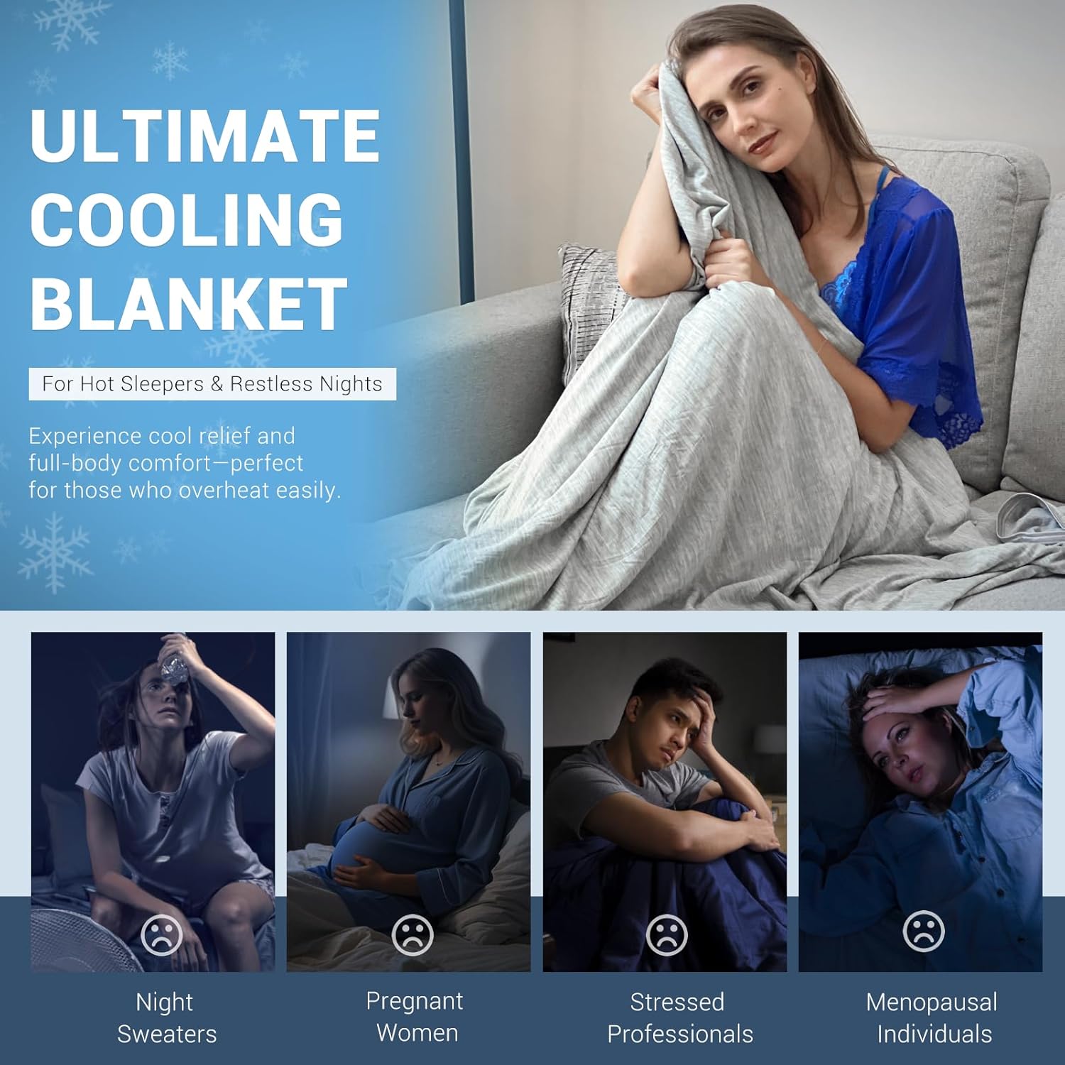 Elegear Cooling Blanket Twin - Arc-Chill 30 for Hot Sleepers