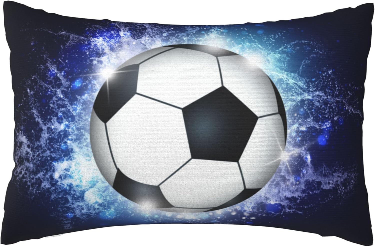 Sports Themed Soccer Throw Pillowcase for Kids Boys Room