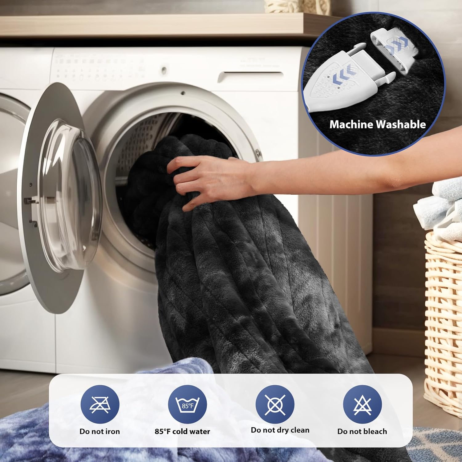 MAXEVE 6 Heat Level Electric Throw Blanket