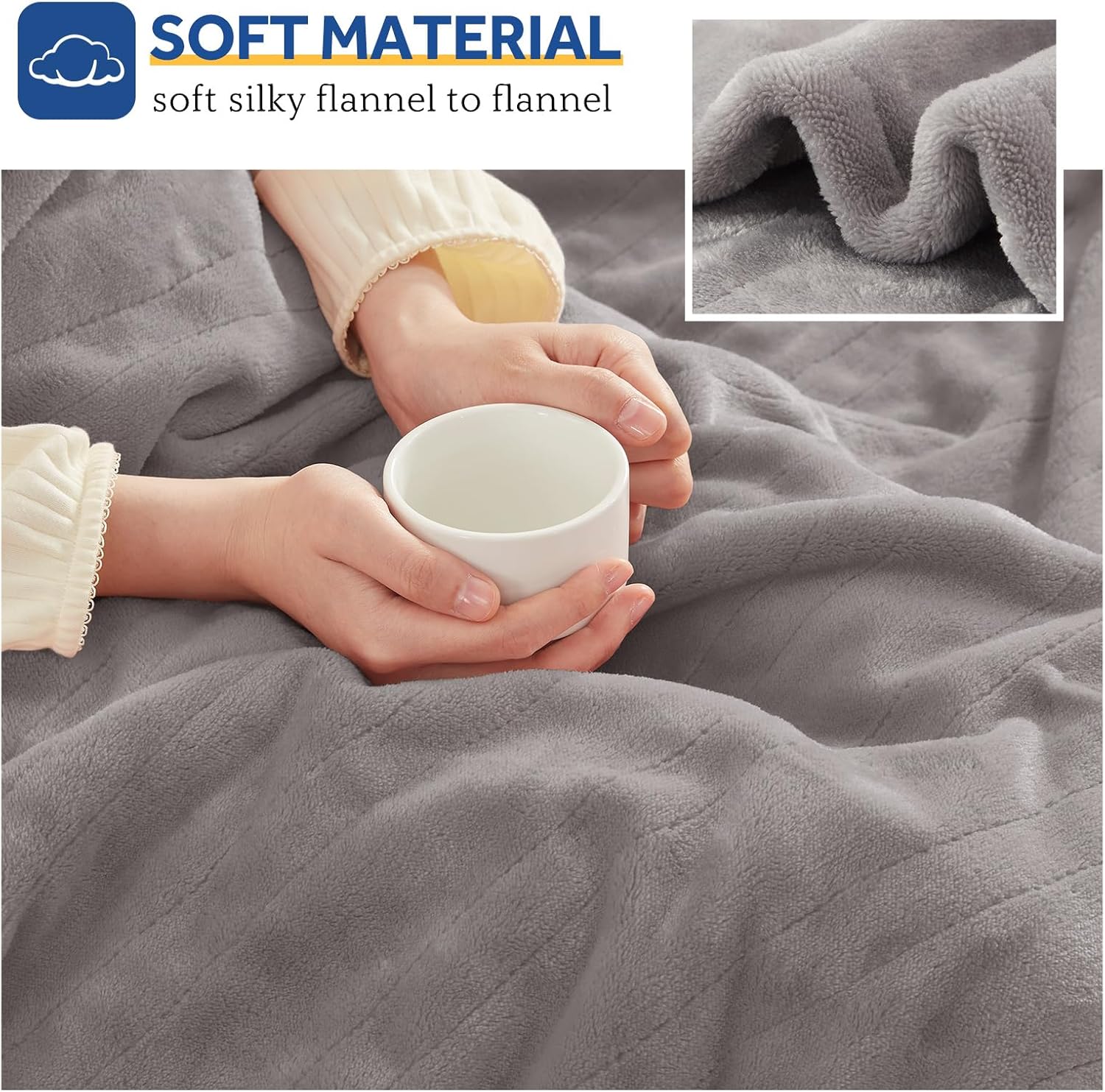 Sealy Electric Blanket Throw with 6 Heat Settings