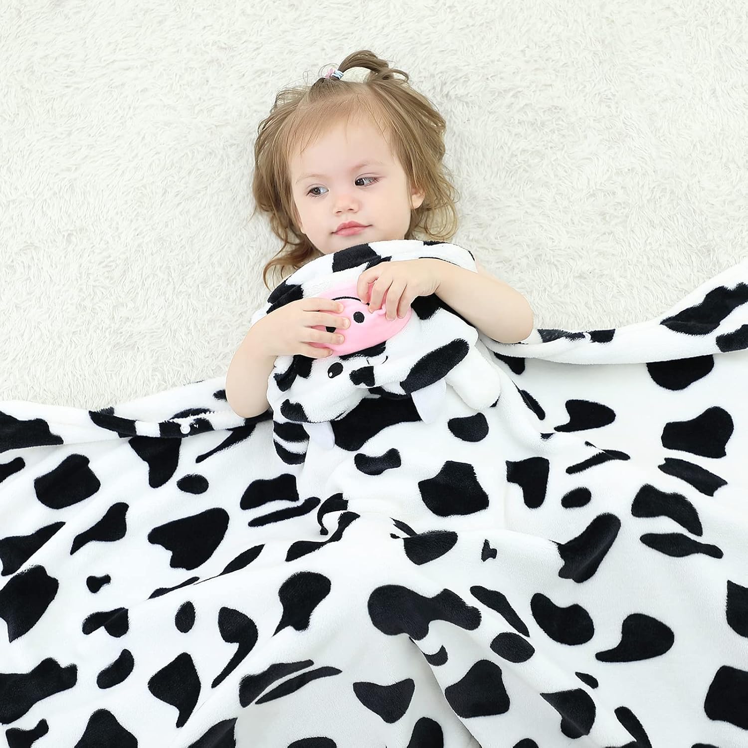 Arkwida Baby Hooded Towel with Hood Flannel Blanket for Kids