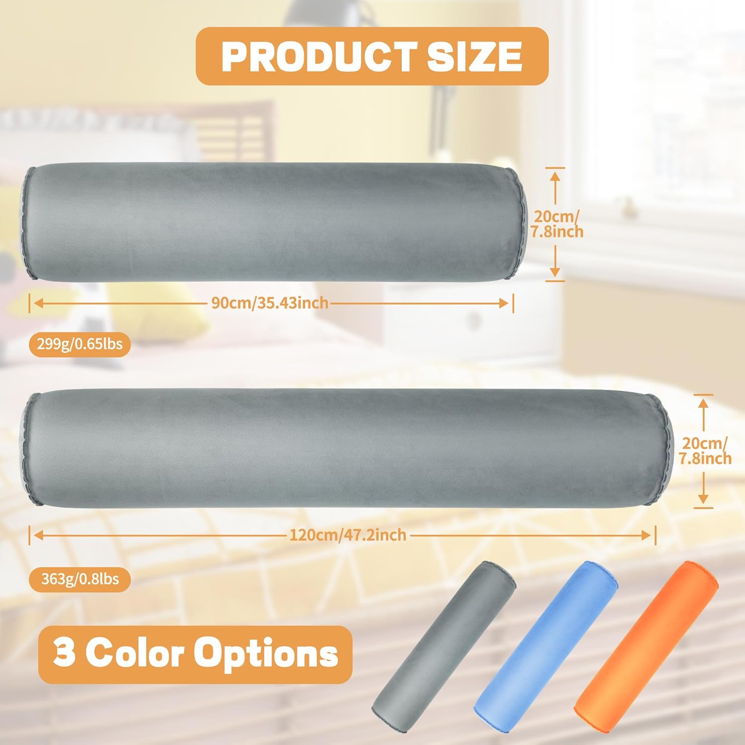 EULANT 2 Pack 35Inch Inflatable Body Pillow for Kids and Adults