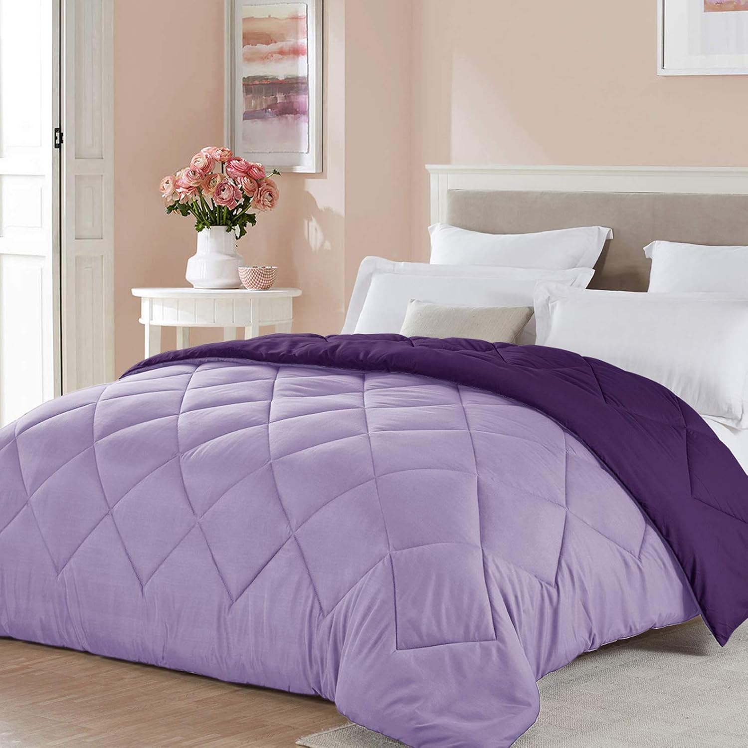 Seward Park Light Purple Reversible Comforter Twin XL