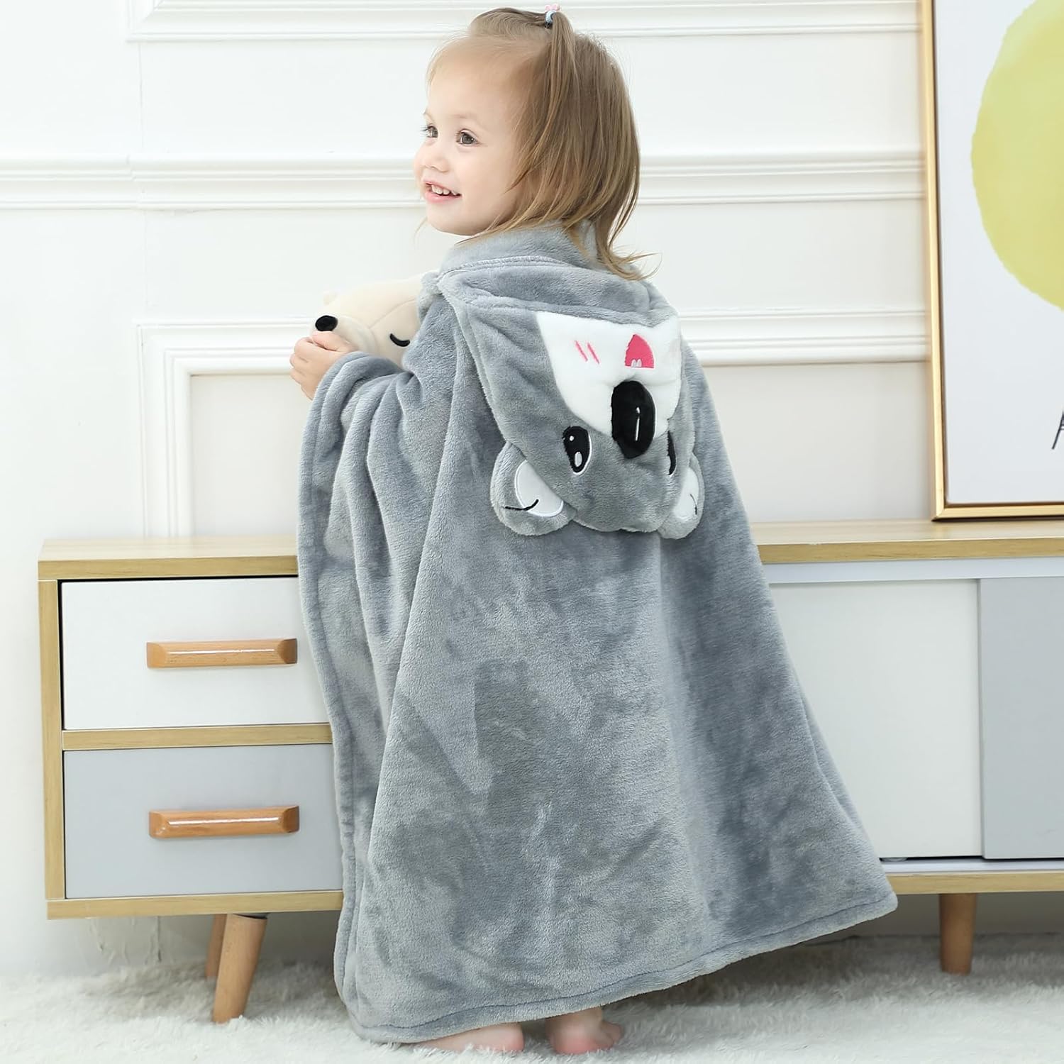 Arkwida Baby Bath Towel with Hood Flannel Blanket