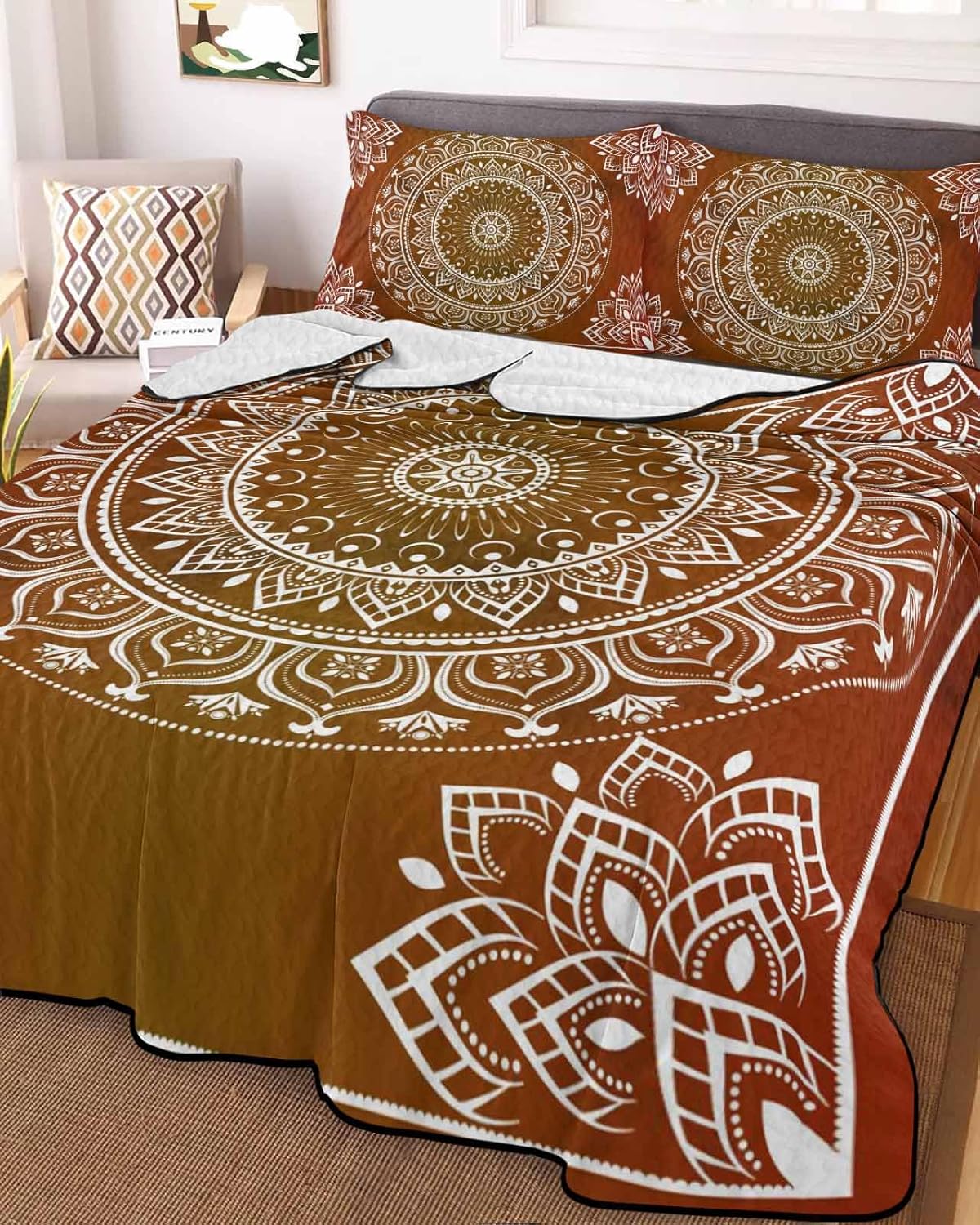 Stongaro Twin XL Quilt Set 3 Pieces Breathable Comforter