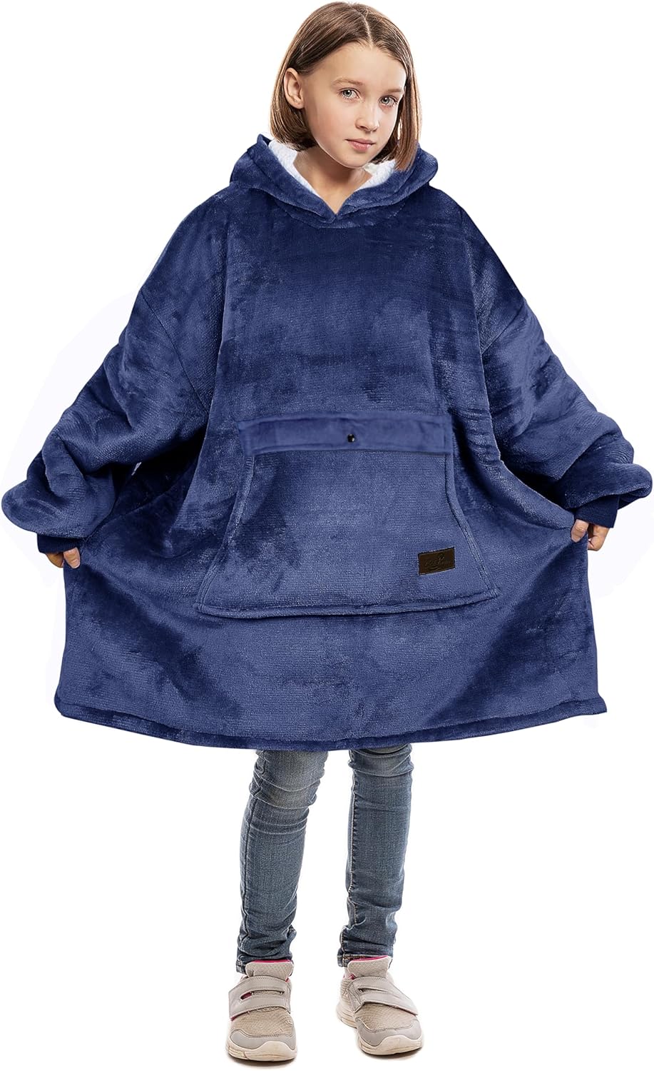 Catalonia Cozy Reversible Sherpa Hoodie for Kids