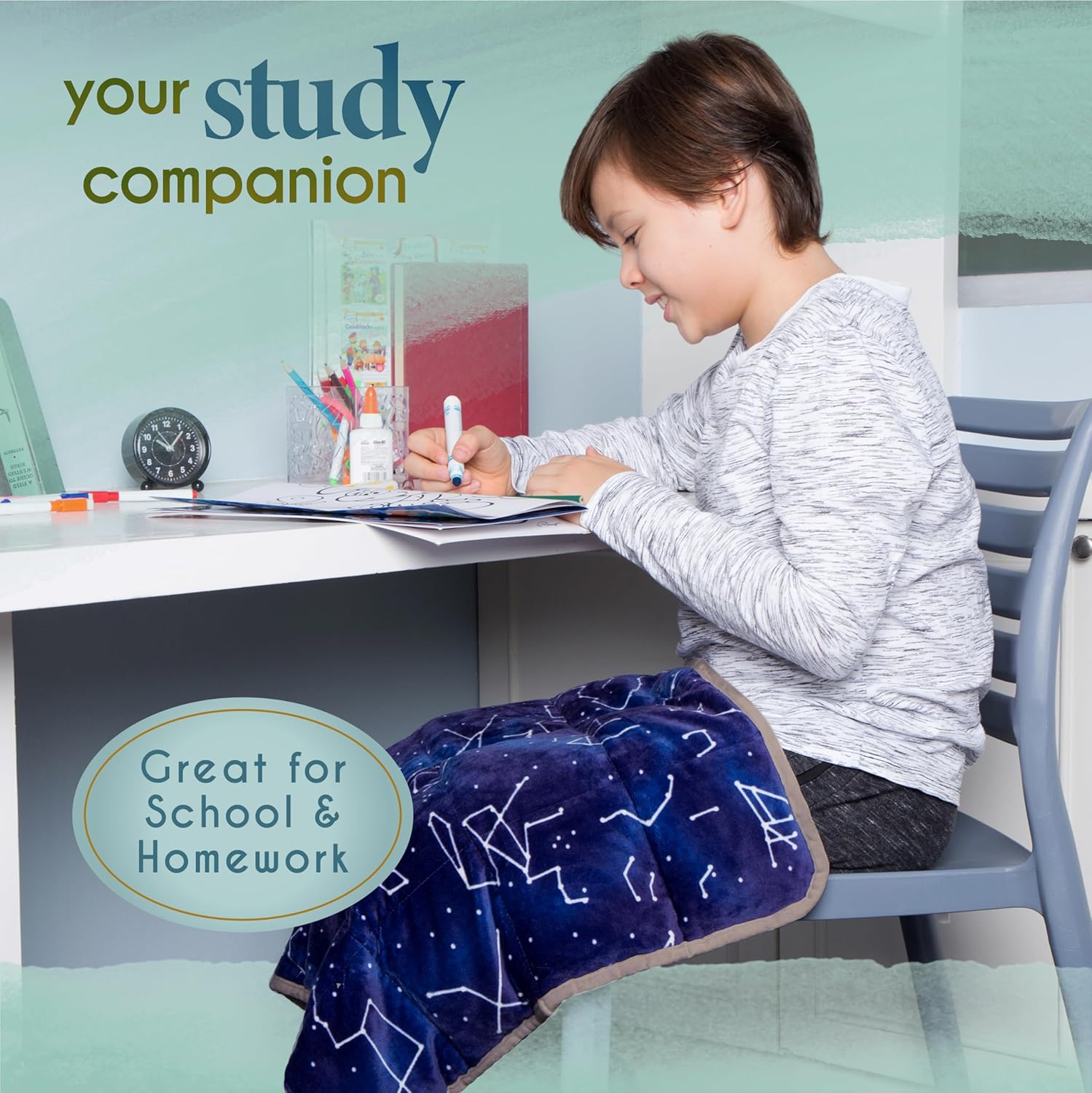 Florensi Weighted Lap Pad for Kids 3 lbs - Soft Comfortable