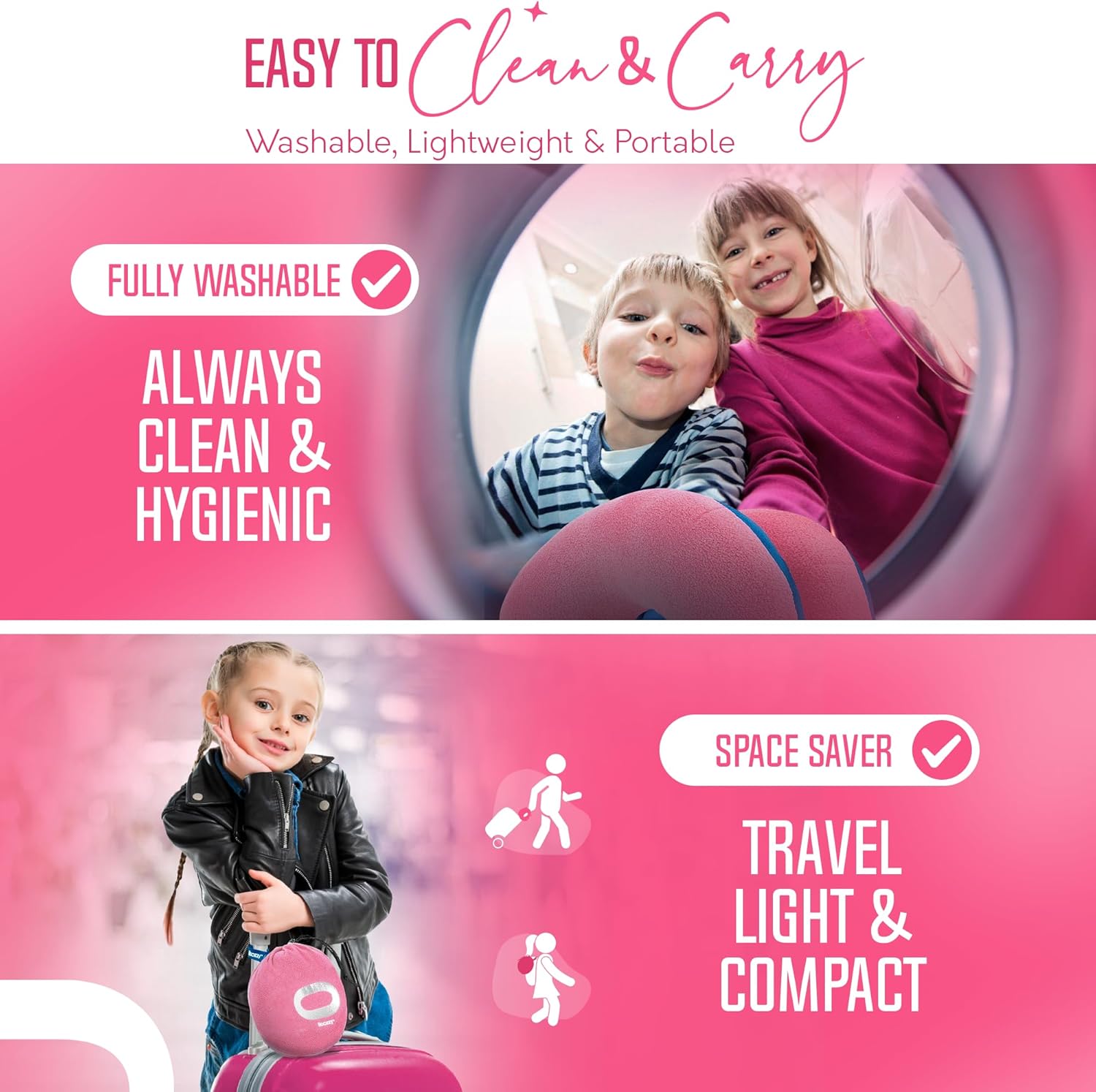 BCOZZY Kids Travel Neck Pillow - 3-7 YO