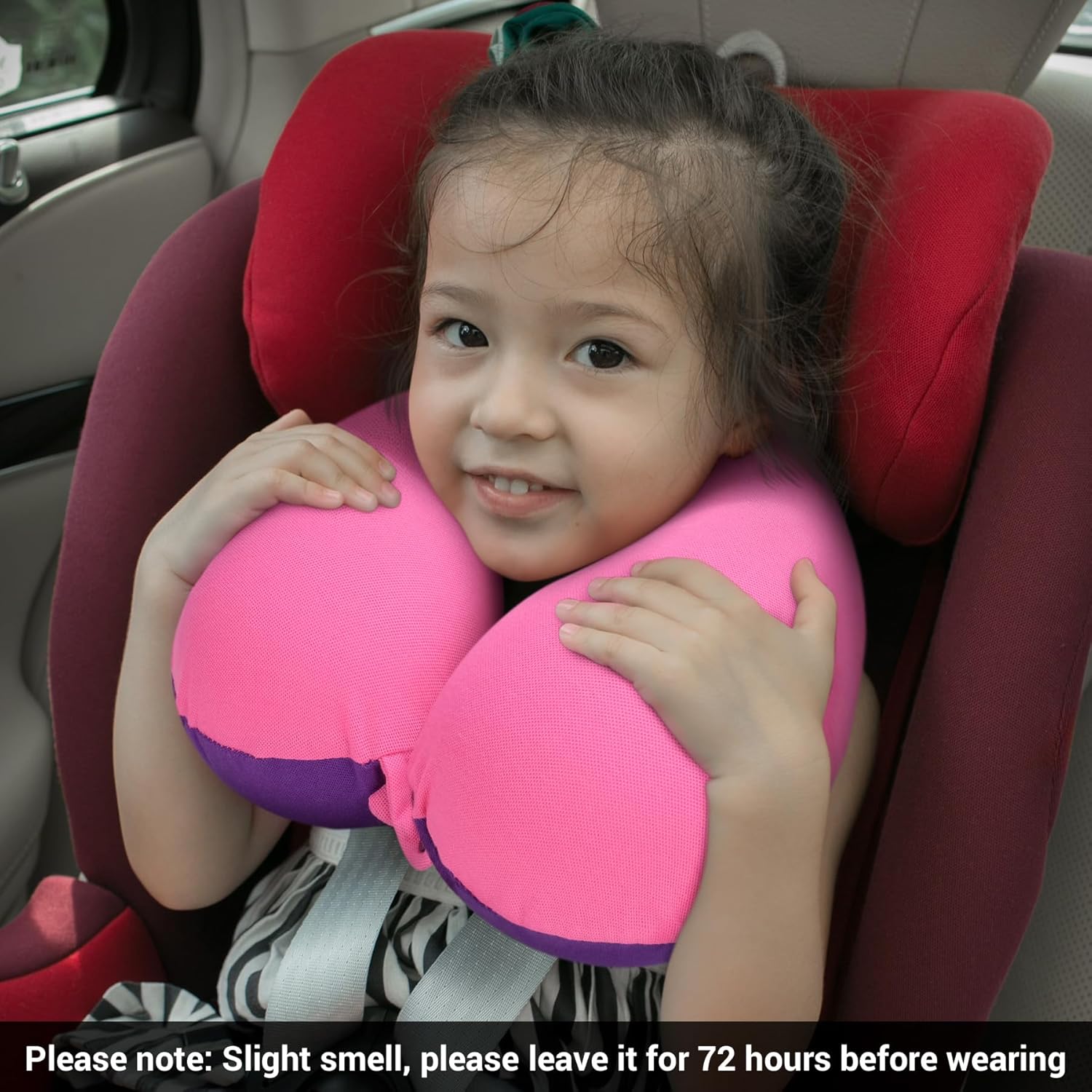 COOLBEBE Kids Travel Neck Pillow Pinkish Purple