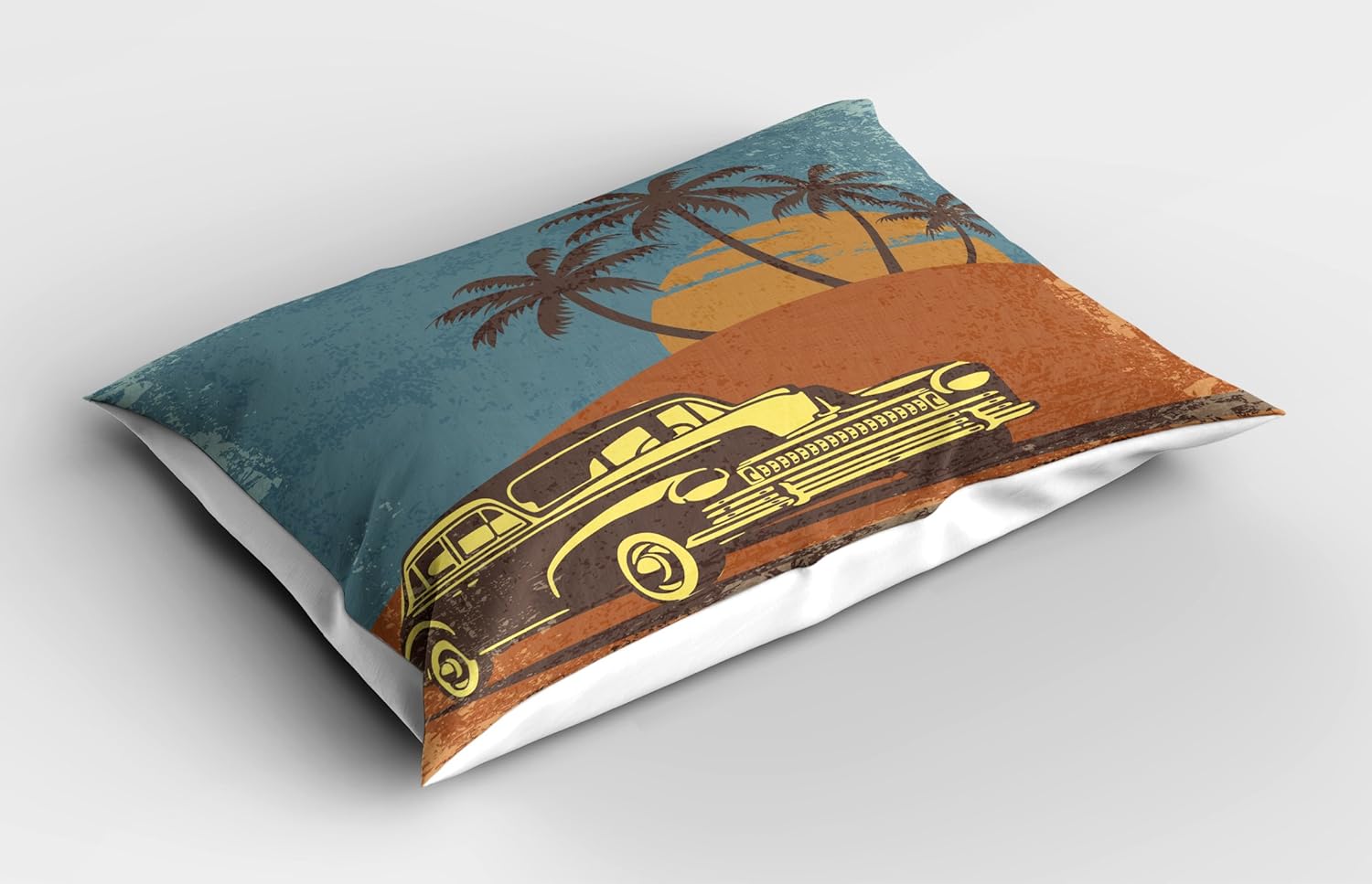 Ambesonne Vintage Car Beach Pillow Sham