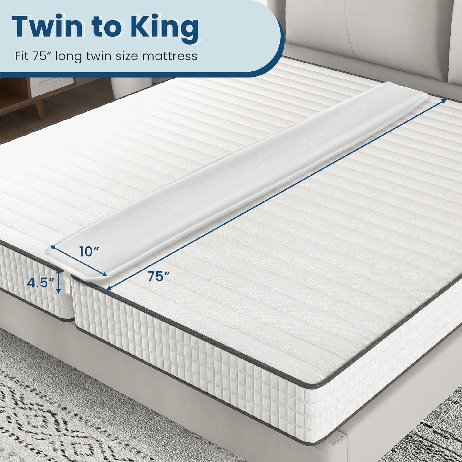 Giantex Twin to King Converter Kit with Non-Slip Design