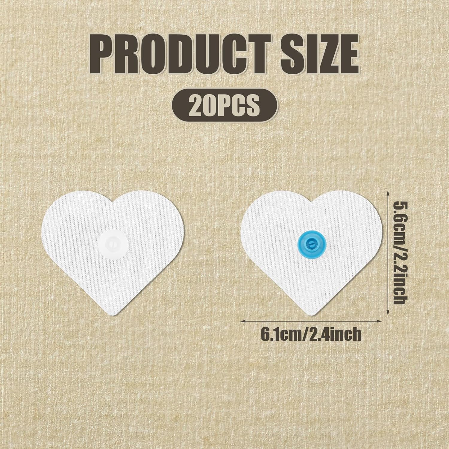 20 Pcs Heart Shape Duvet Snaps for Comforter Hold