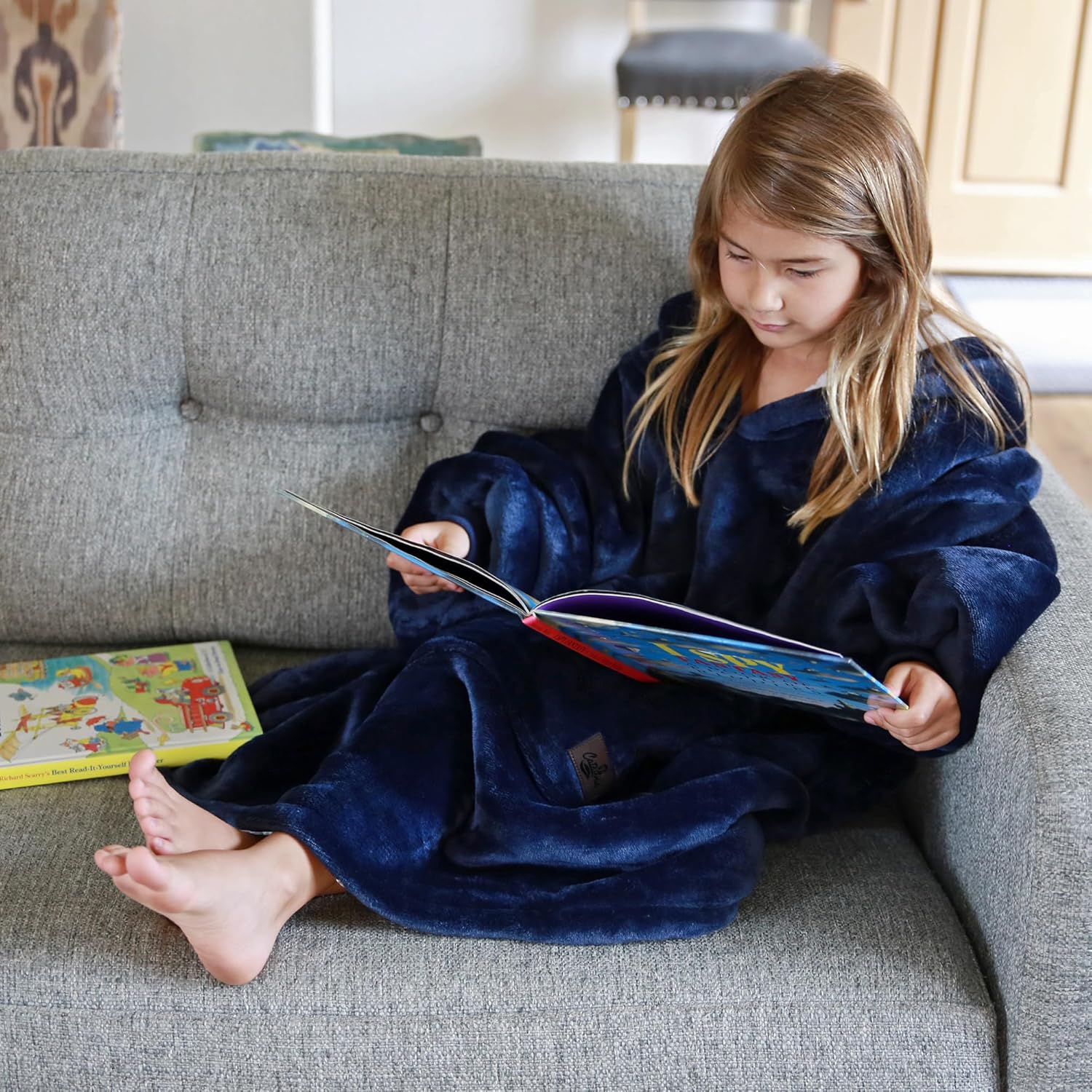 Catalonia Cozy Reversible Sherpa Hoodie for Kids