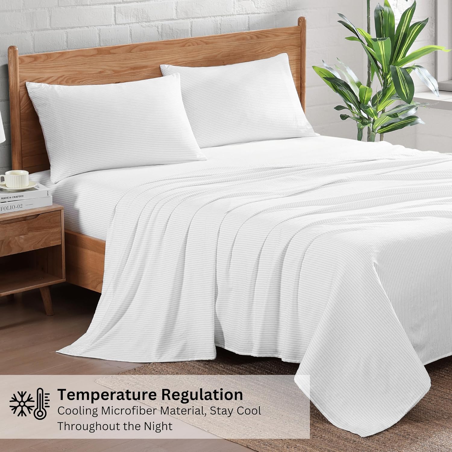 Casa Platino Twin Sheets Set 3 Piece Soft Breathable