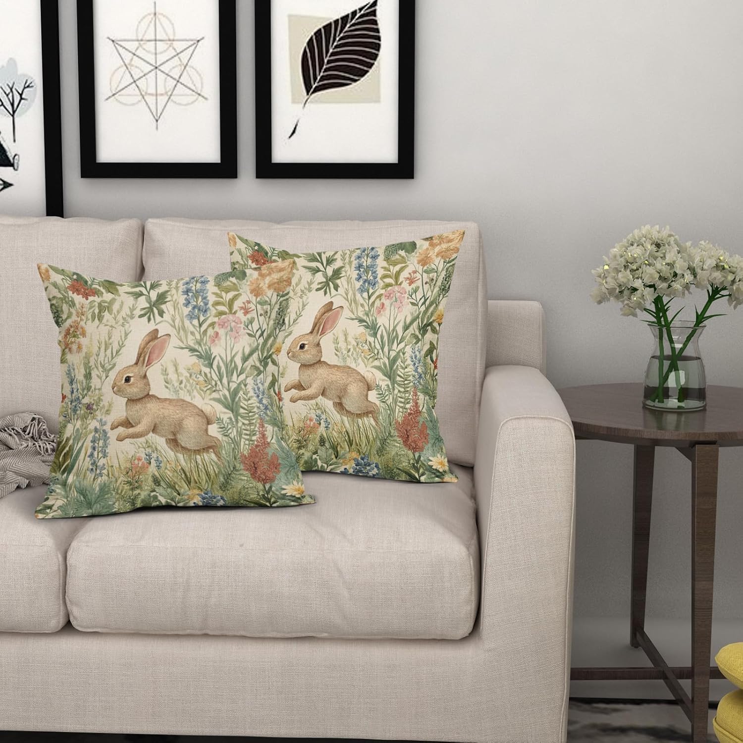 AmplePisce Spring Pillow Covers Set of 2 16x16 Inch