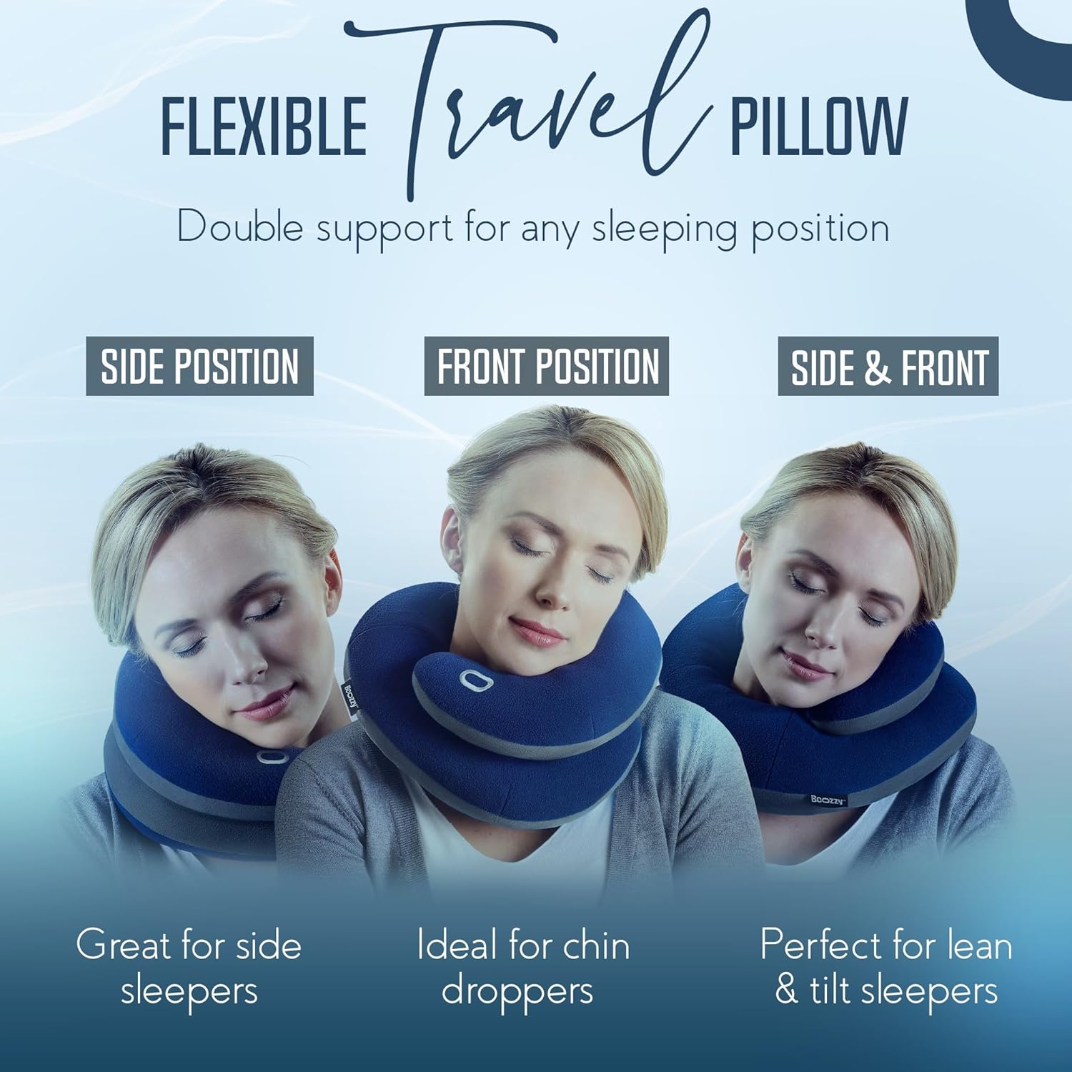 BCOZZY Pillow Bundle 2 Travel Neck Pillows - Leopard Hearts