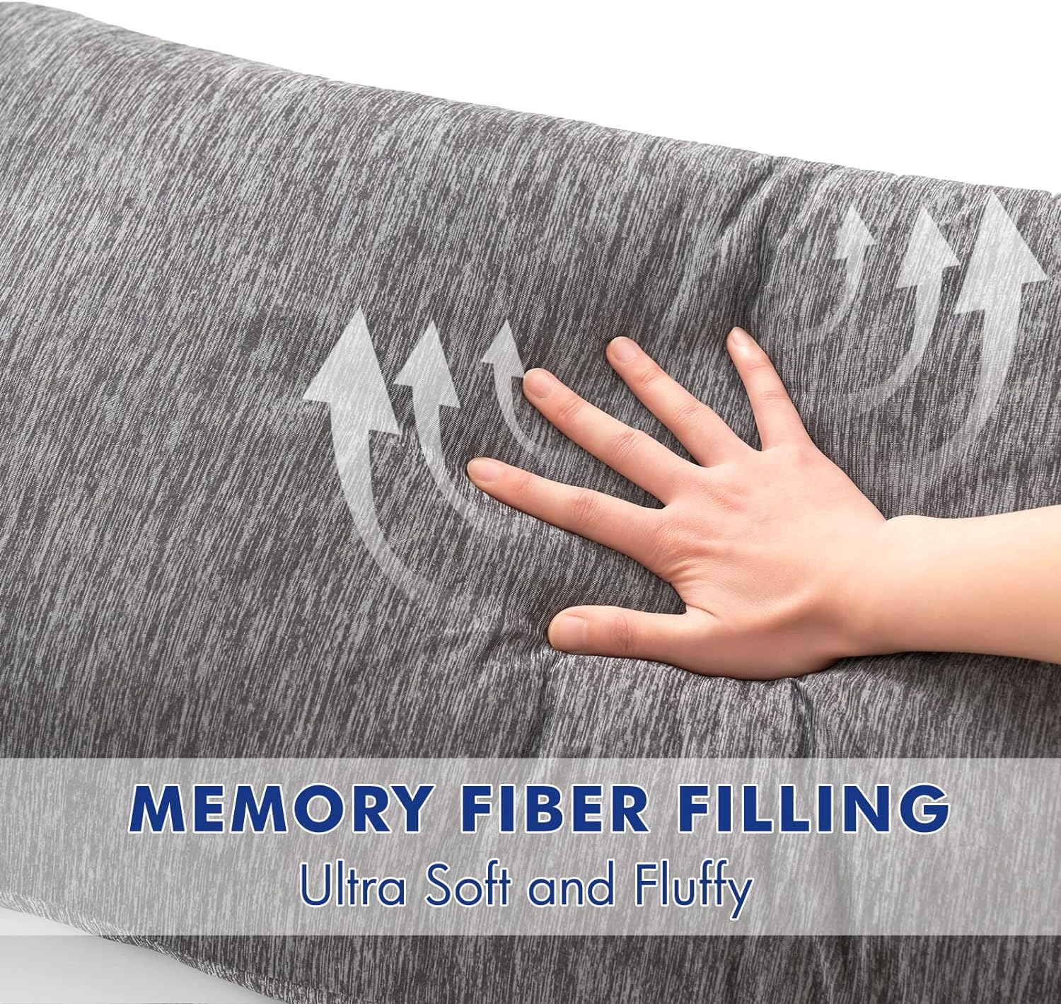 MIULEE Cooling Memory Foam Body Pillow for Adults
