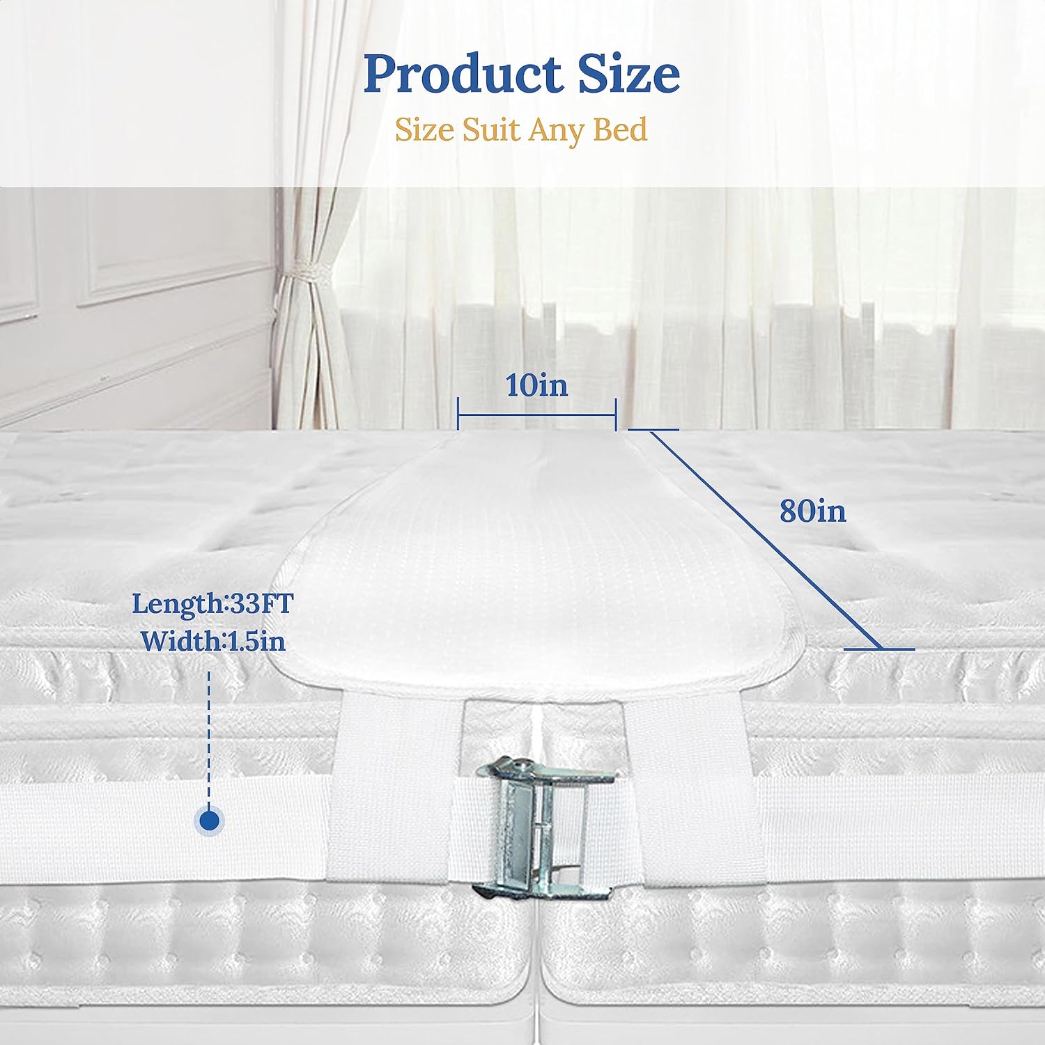 HomeCozy Bed Bridge Twin to King Converter Kit