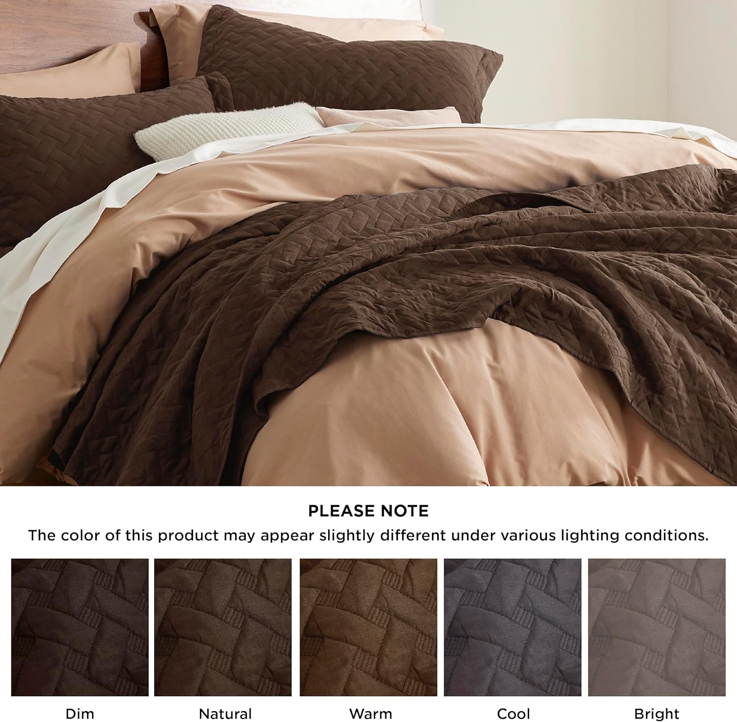 Bedsure Queen Quilt - Lightweight Bedspread with Basket Weave Pattern Soft and Durable
