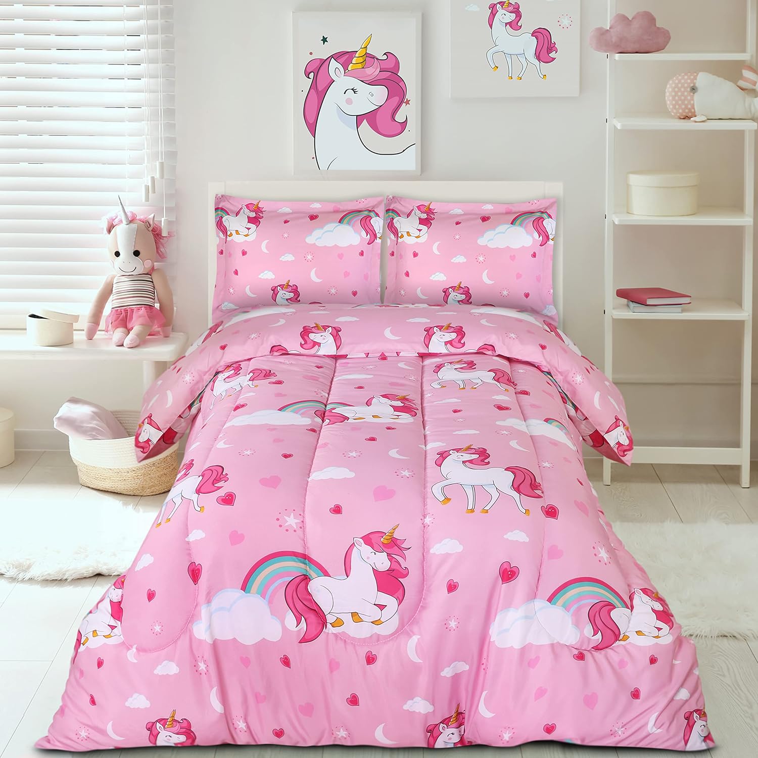 Utopia Bedding Unicorn Comforter Set Twin Size