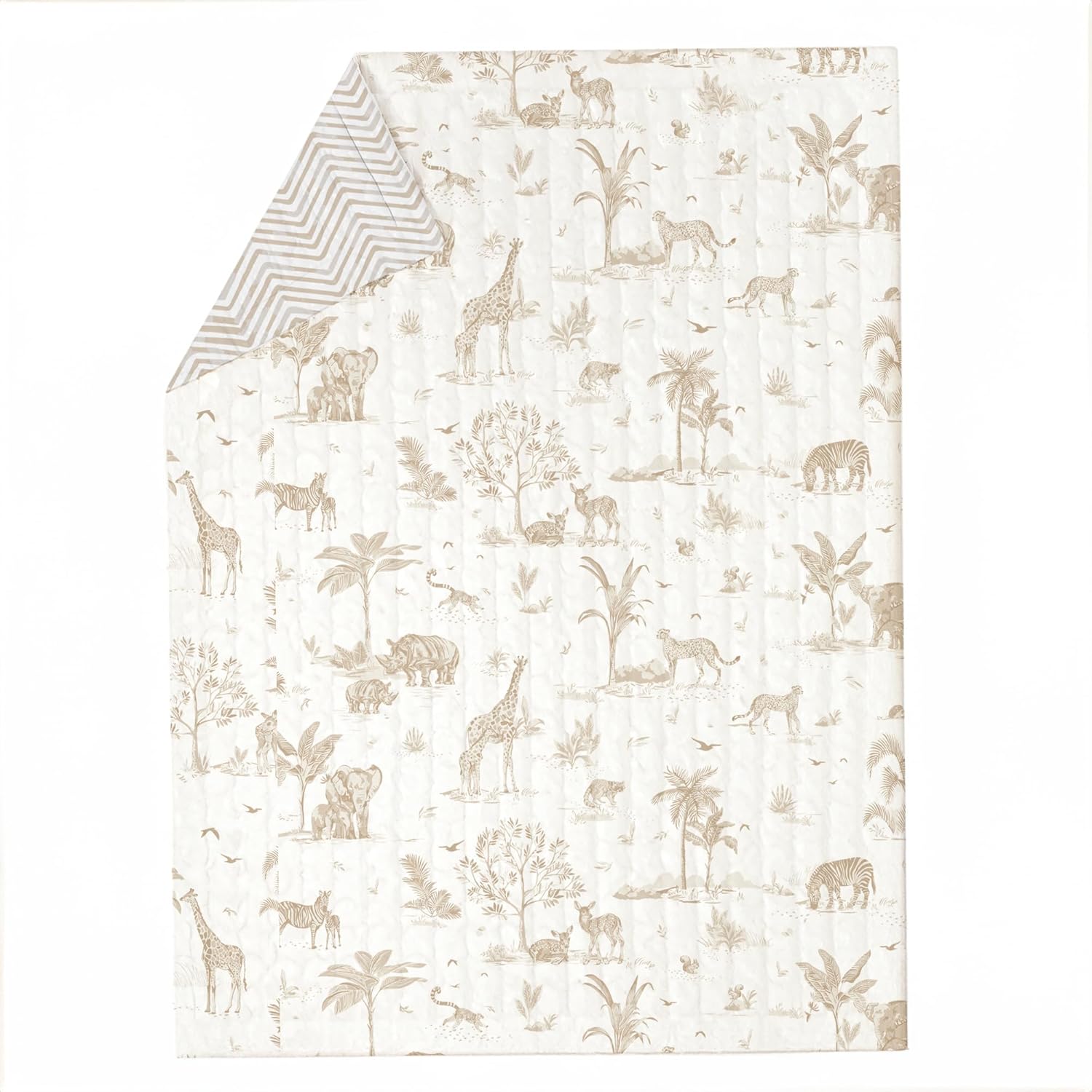Organic Toddler Comforter - GOTS Certified Reversible Ultra Soft