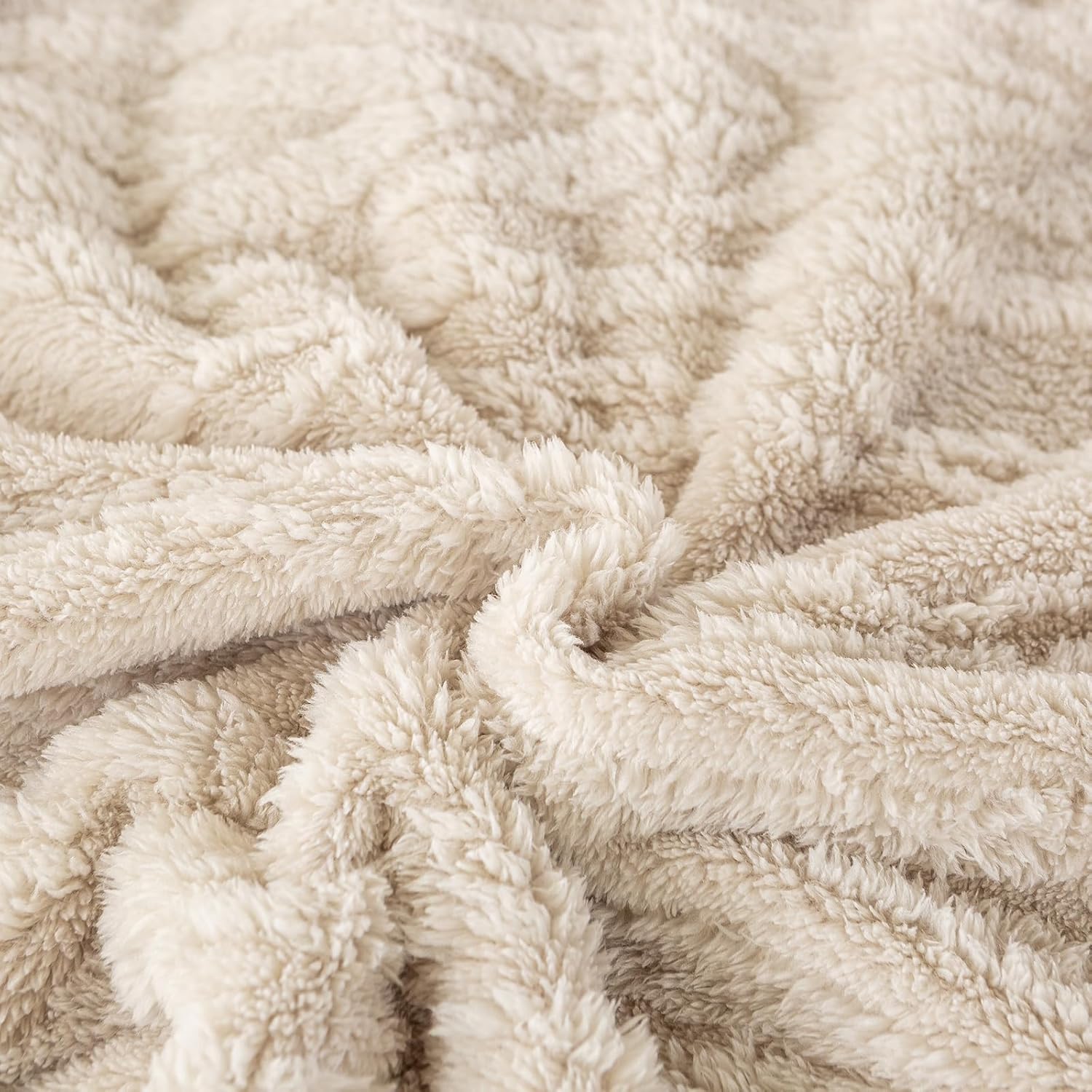 YUSOKI Sherpa Throw Blanket - 3D Stylish Design 50x65 Inches