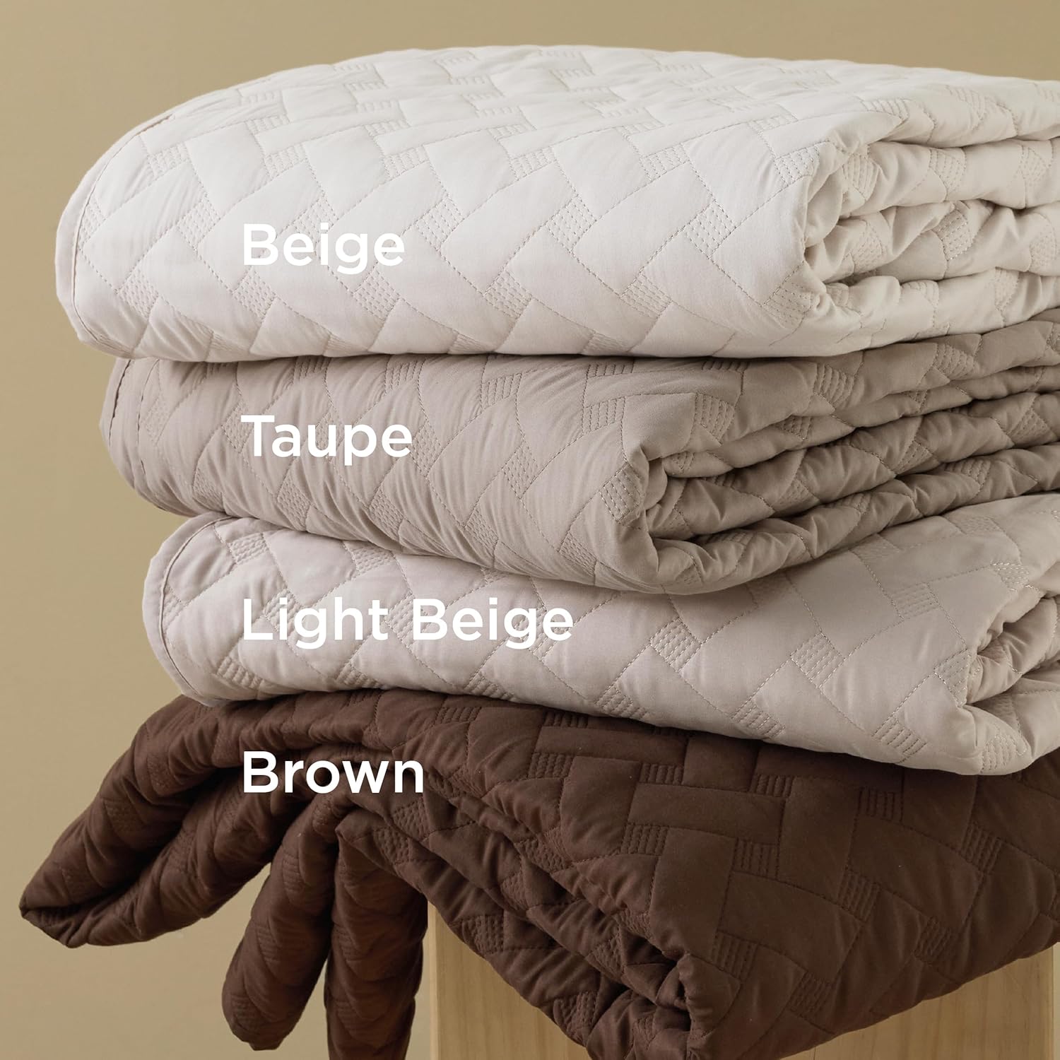 Bedsure Queen Quilt - Lightweight Bedspread with Basket Weave Pattern Soft and Durable