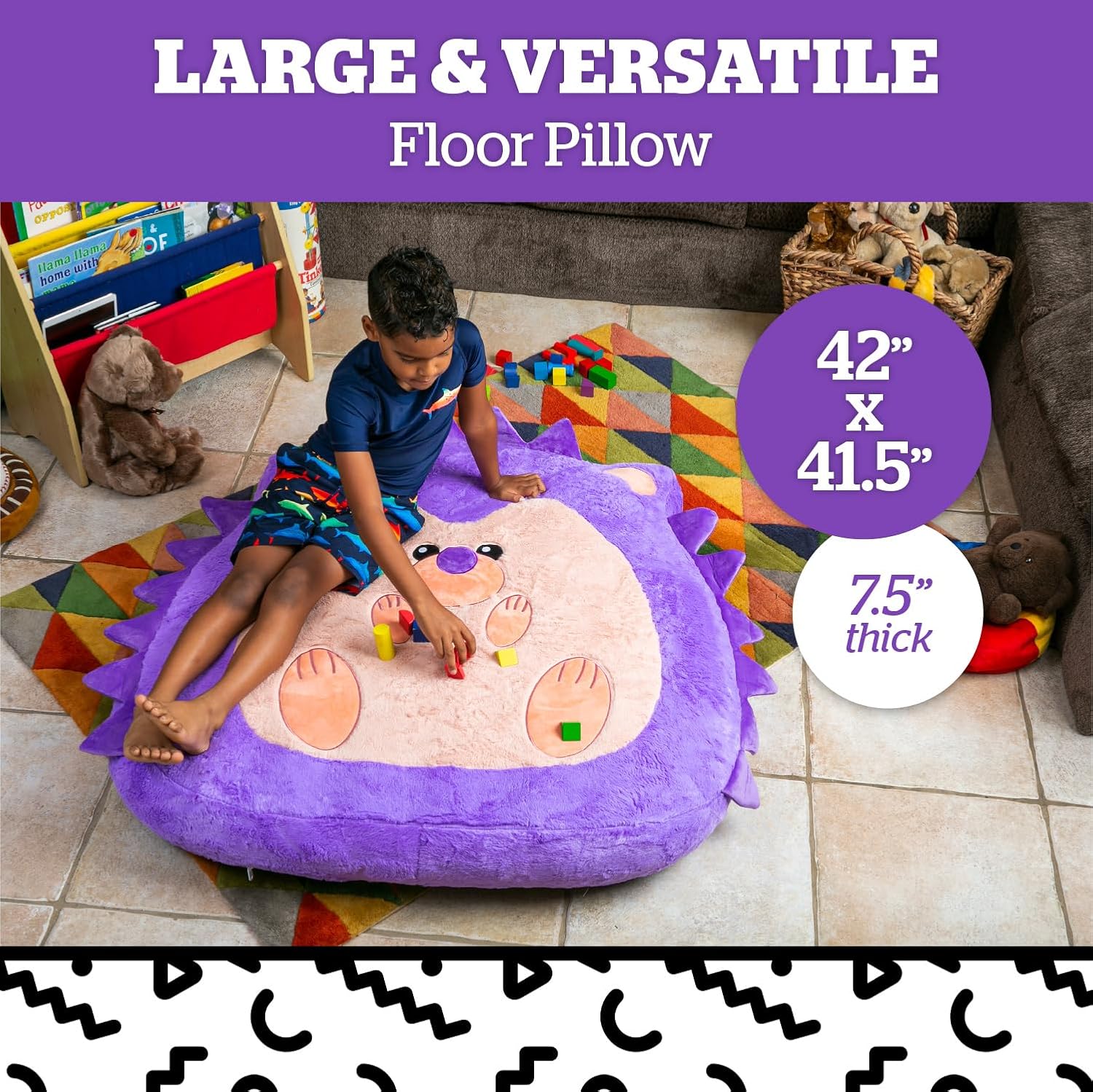 BigMouth Hedgehog Plush Inflatable Floor Pillow 1