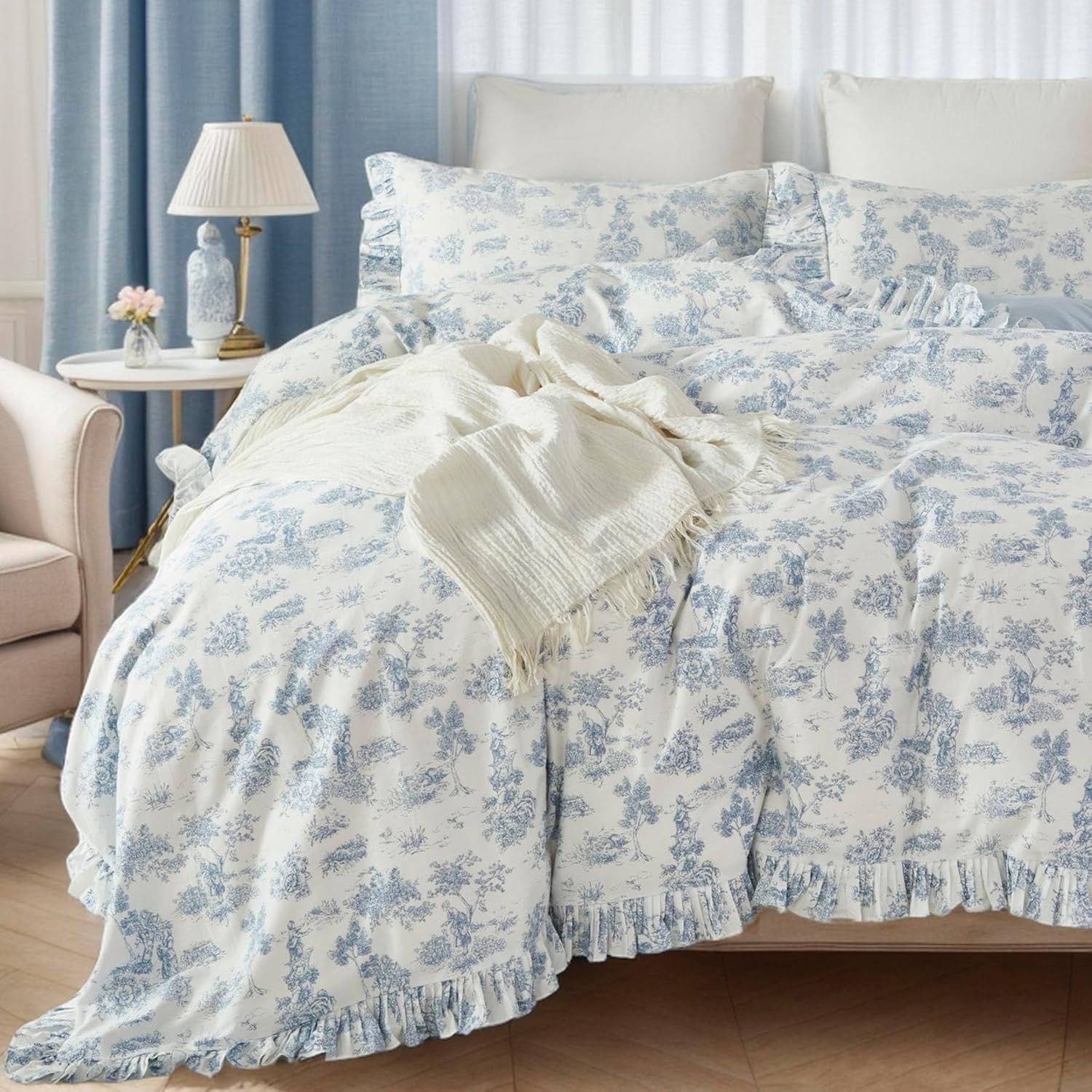 Brandream Toile Duvet Cover Set King Size