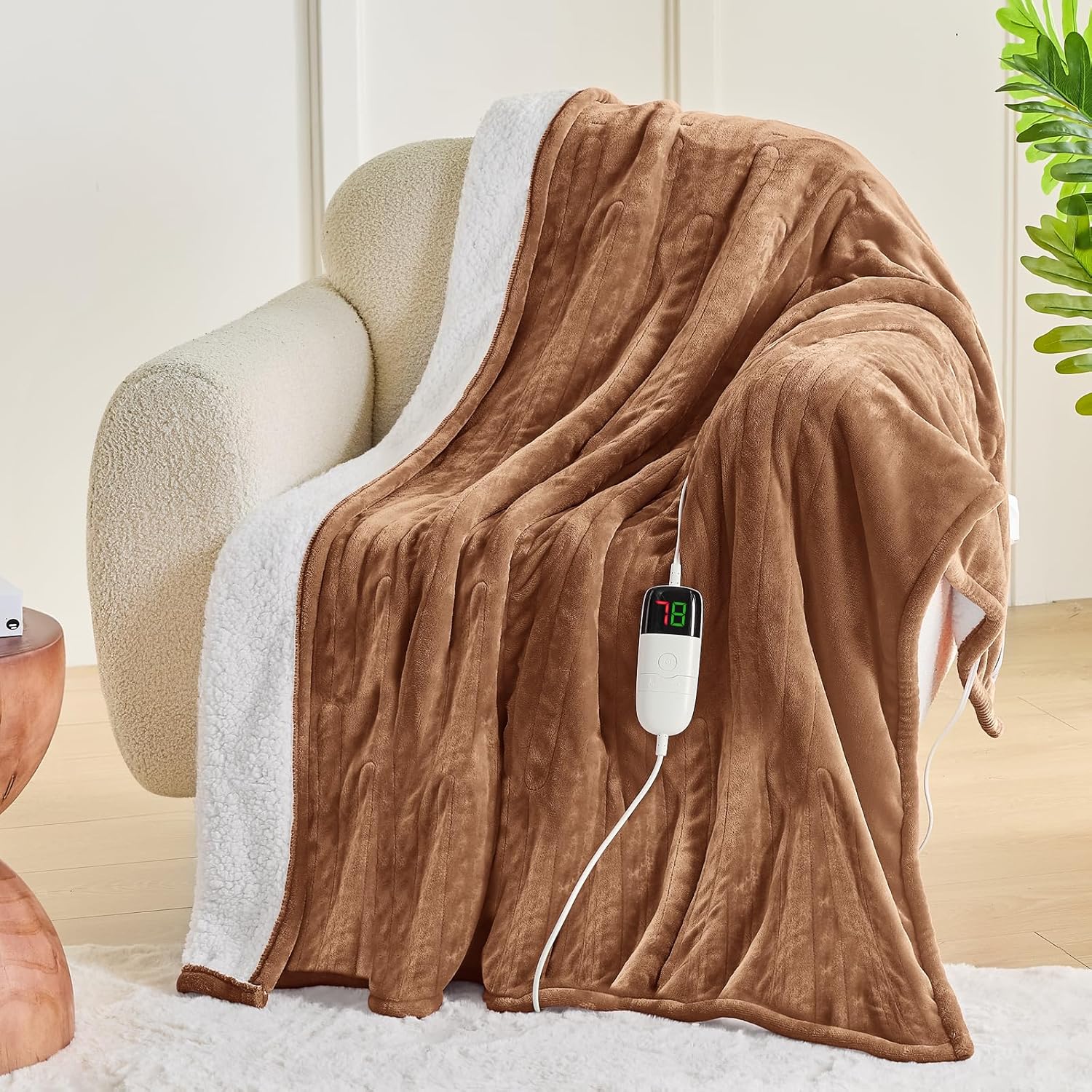 Greenoak Heated Blanket 50x60 10 Levels with Auto-Off Overheat Protection