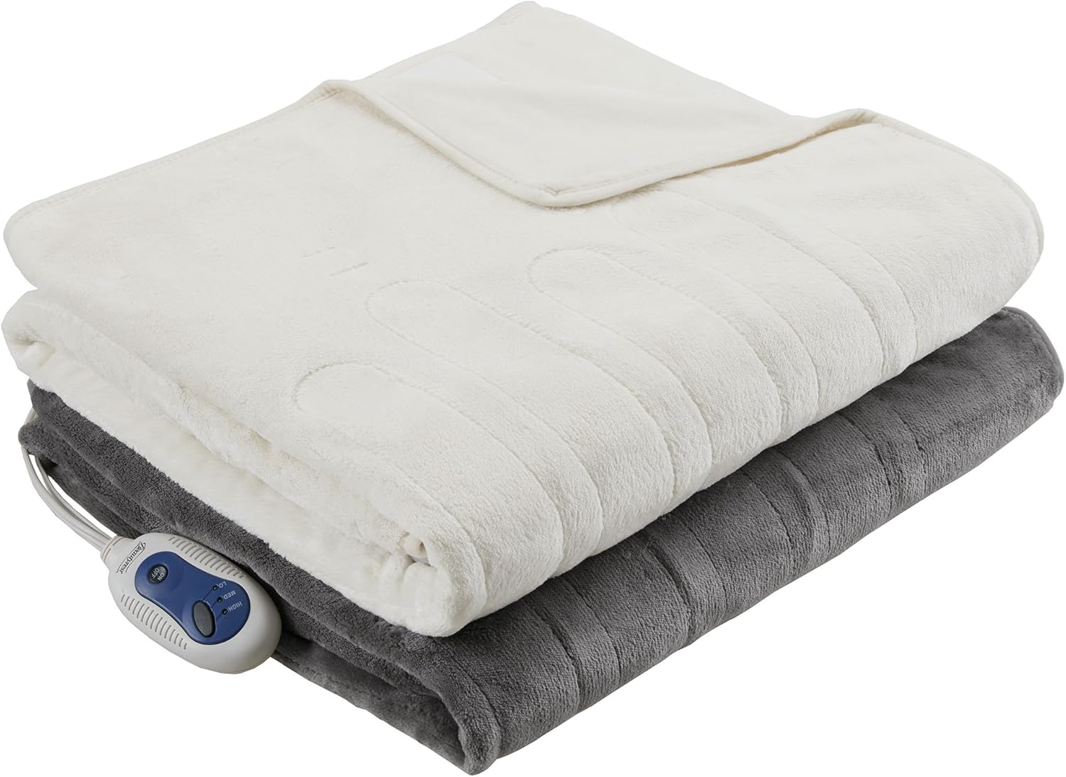 Beautyrest Foot Pocket Soft Microlight Plush Electric Throw