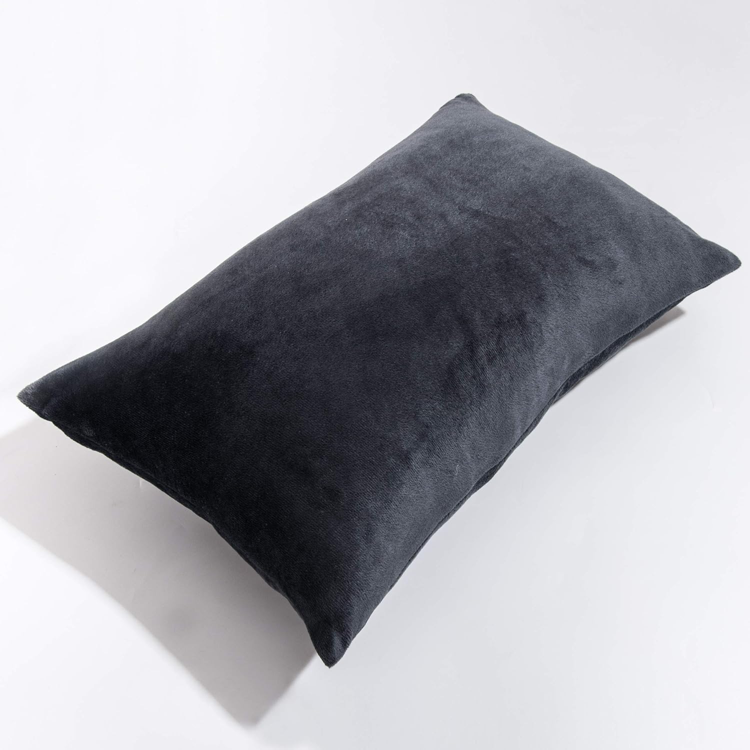 NTBAY Velvet Pillowcases 2 Pack 20x30 Inches Charcoal Grey