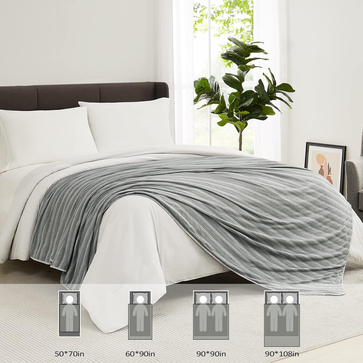 GOHERO Cooling Blanket for Hot Sleepers 1