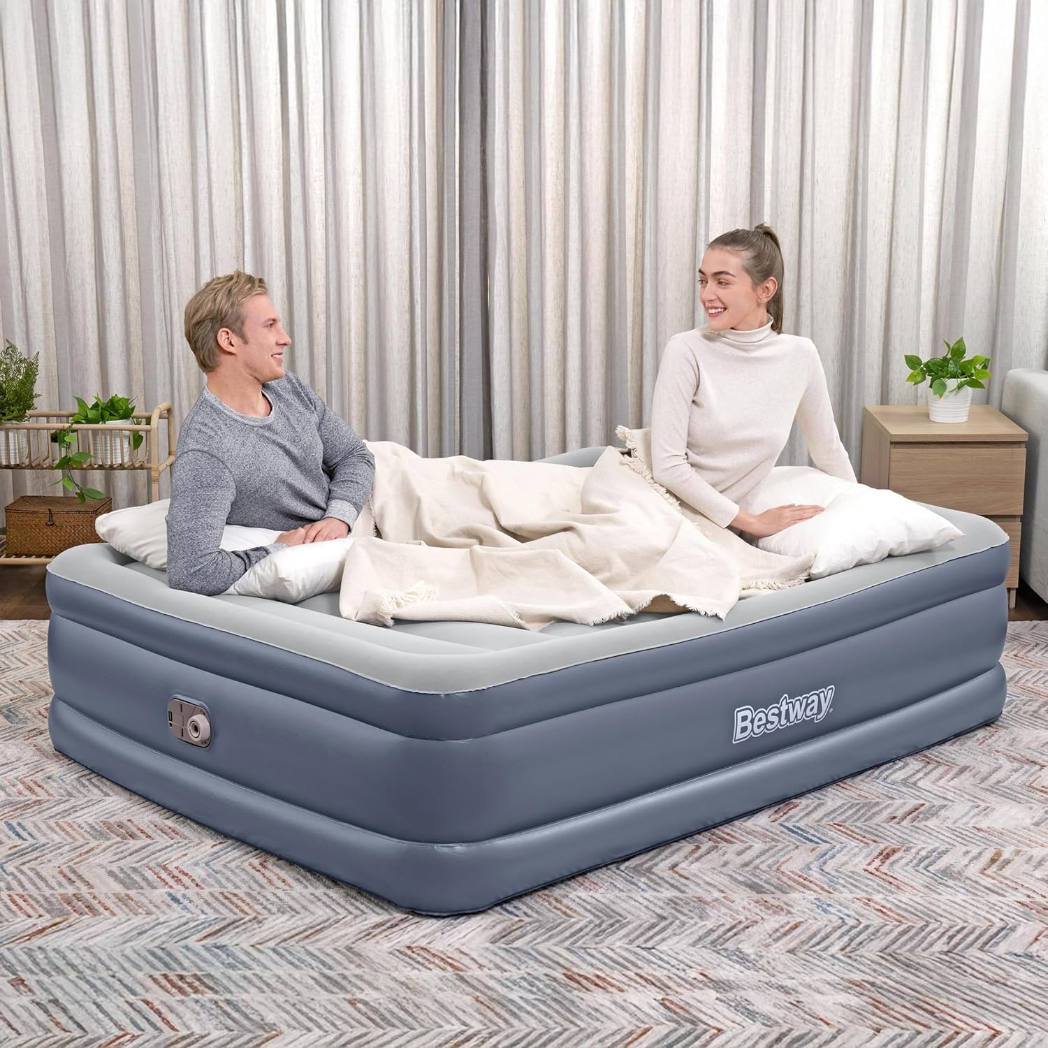 Bestway 2 Pack Tritech Airbed Queen 20 Thick