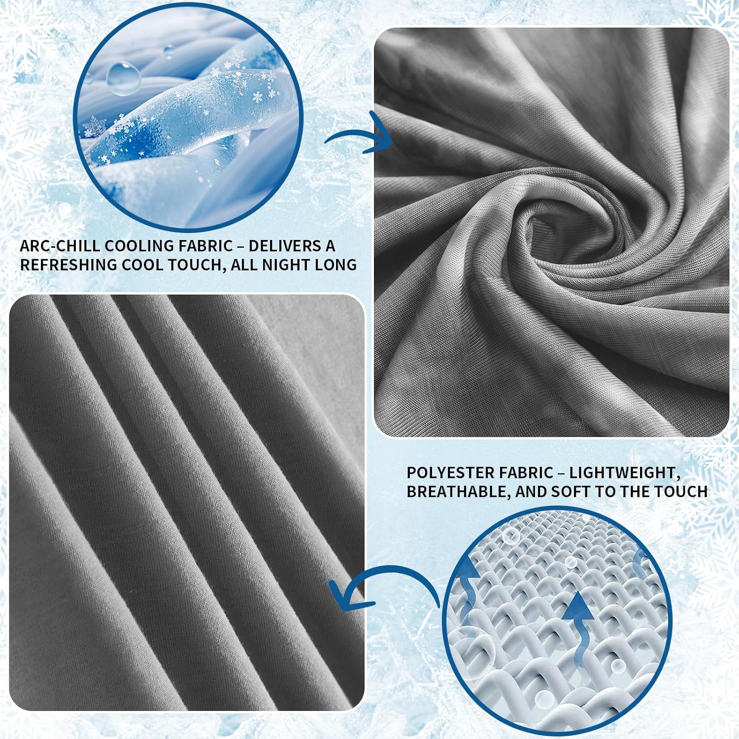 Guohaoi Cooling Throw Blanket for Hot Sleepers Full Size 60x90