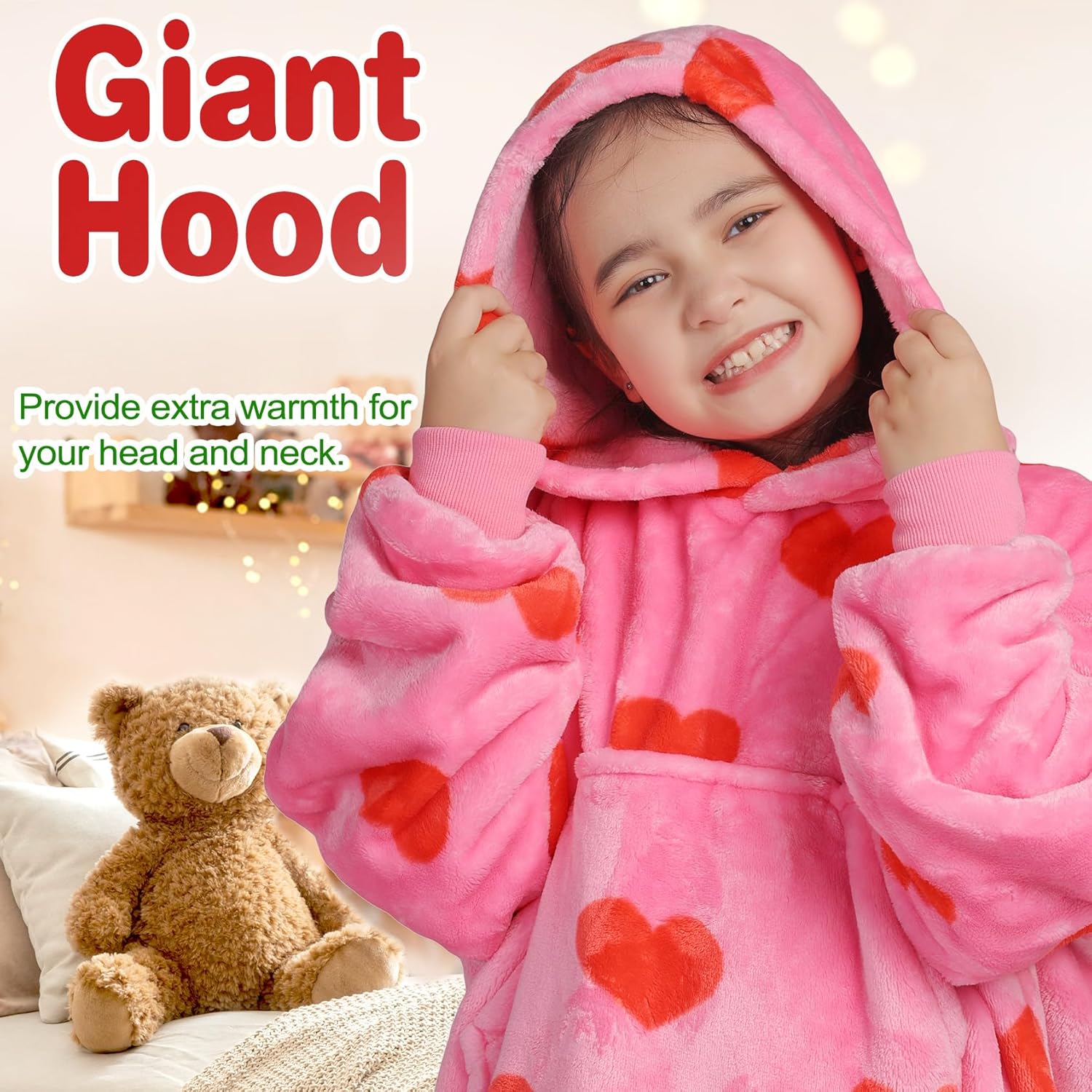 Waitu Fluffy Wearable Blanket for Kids 1